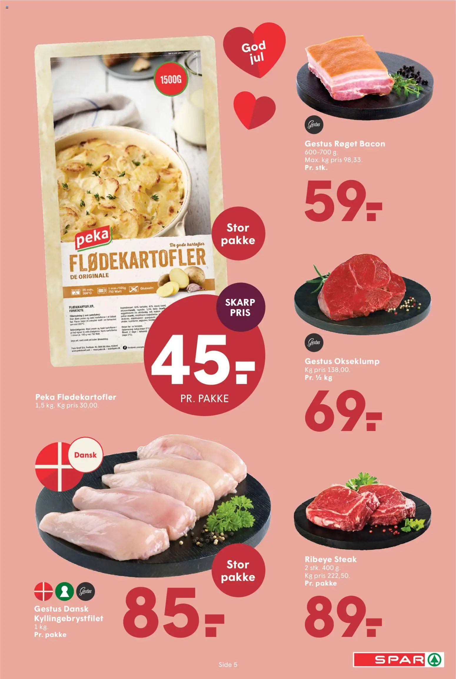 Spar tilbudsavis – gyldig fra 05.12.2025 | Side: 9 | Produkter: Kartofler, Bacon