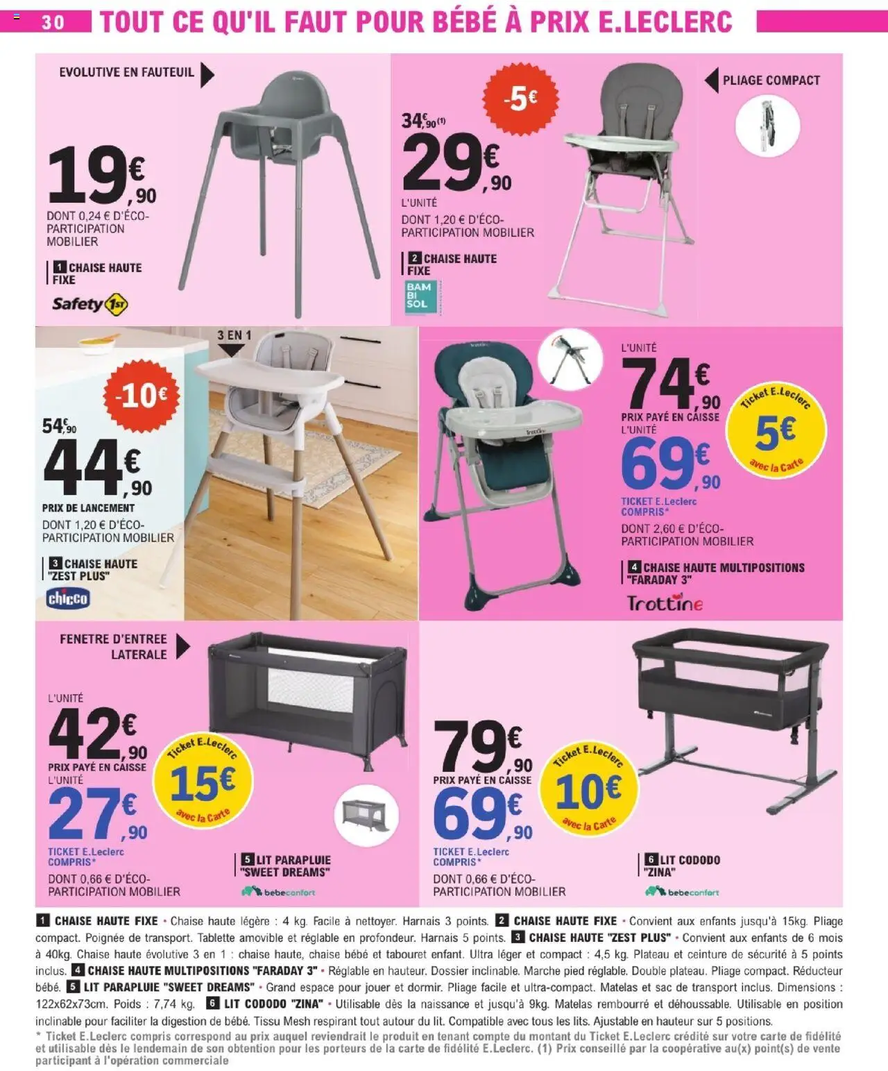  | Page: 30 | Produits: Plateau, Poids, Fauteuil, Chaise