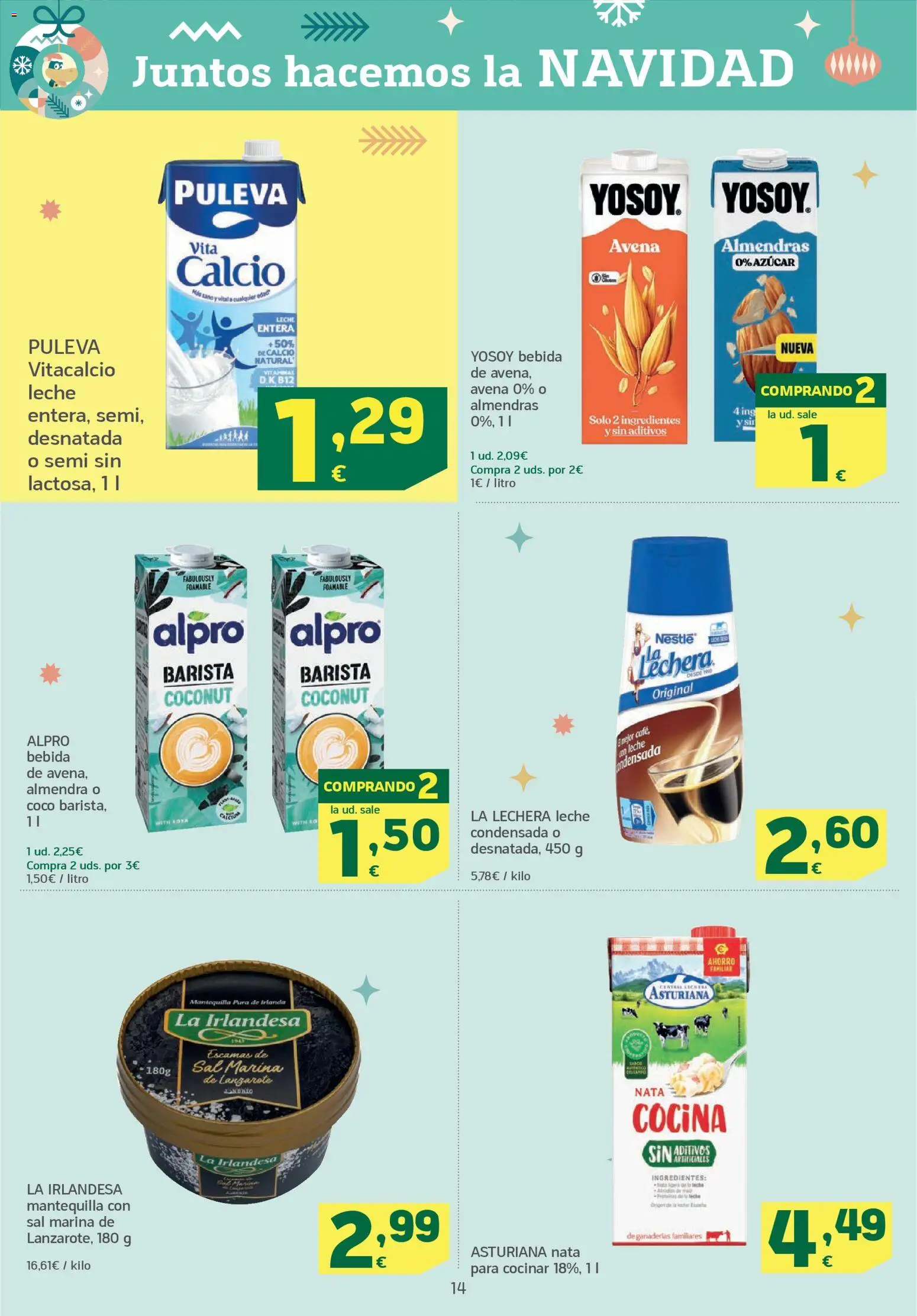 HiperDino folleto │ válido desde el 26.12.2025 | Página: 14 | Productos: Leche entera, Πιατοθήκη, Τυρόπιτα, Cocina