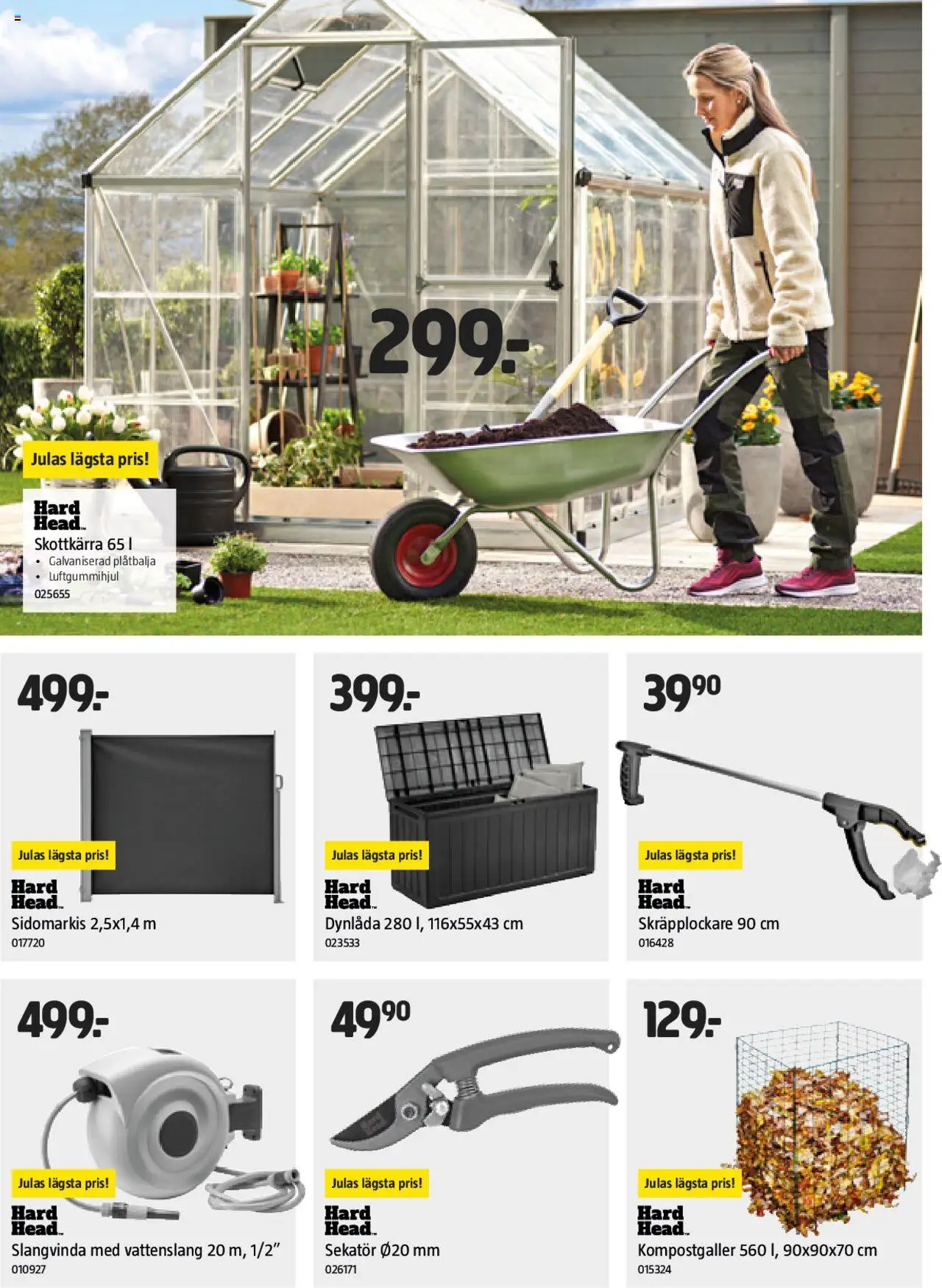 Jula reklamblad aktuell från 03.07.2025 | Sida: 9 | Produkter: Sekatör, Vattenslang, Dynlåda, Kompostgaller