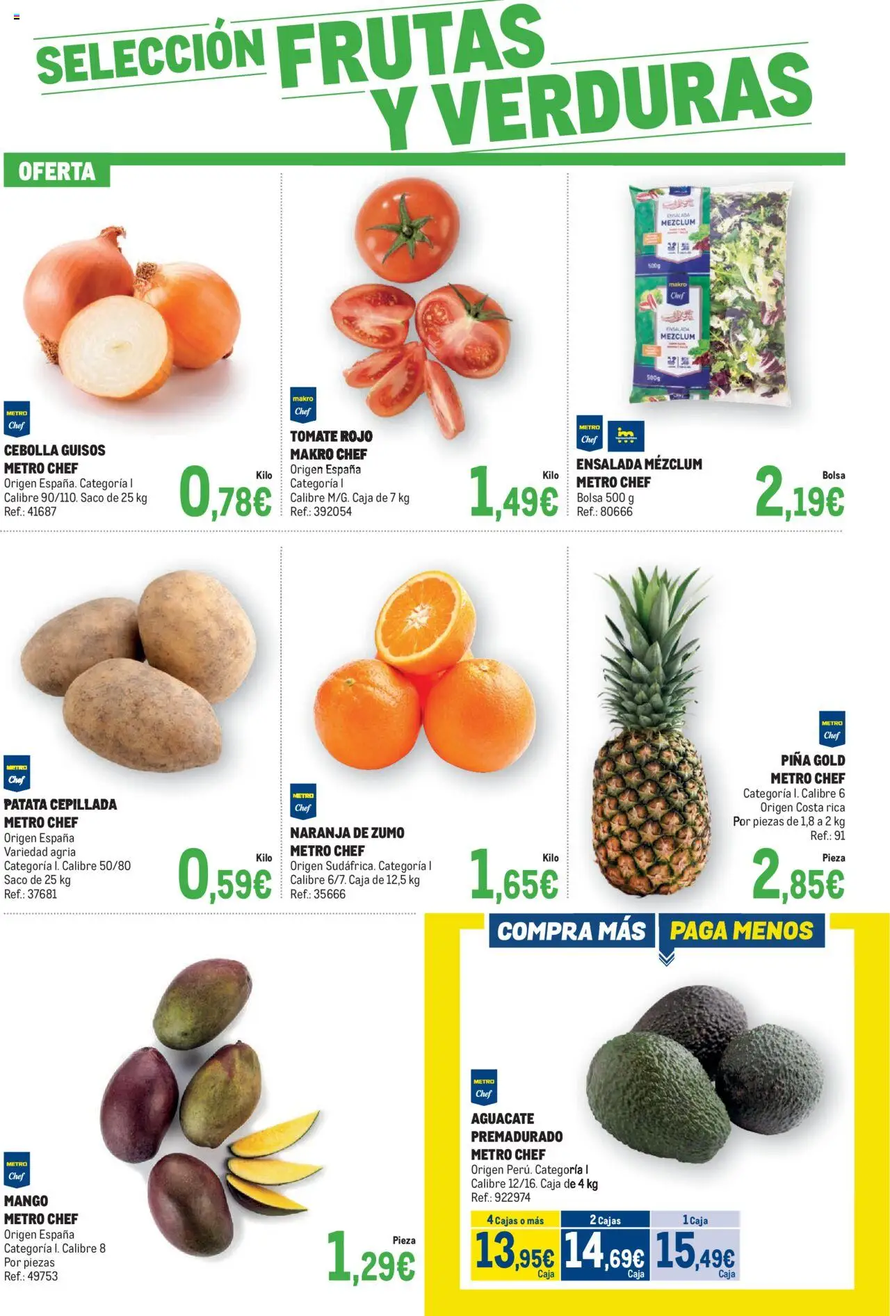 Makro - Fresco Norte 2 │ válido desde el 16.09.2025 | Página: 4 | Productos: Ροζ πιπέρι, Ensalada, Bolsa, Caja