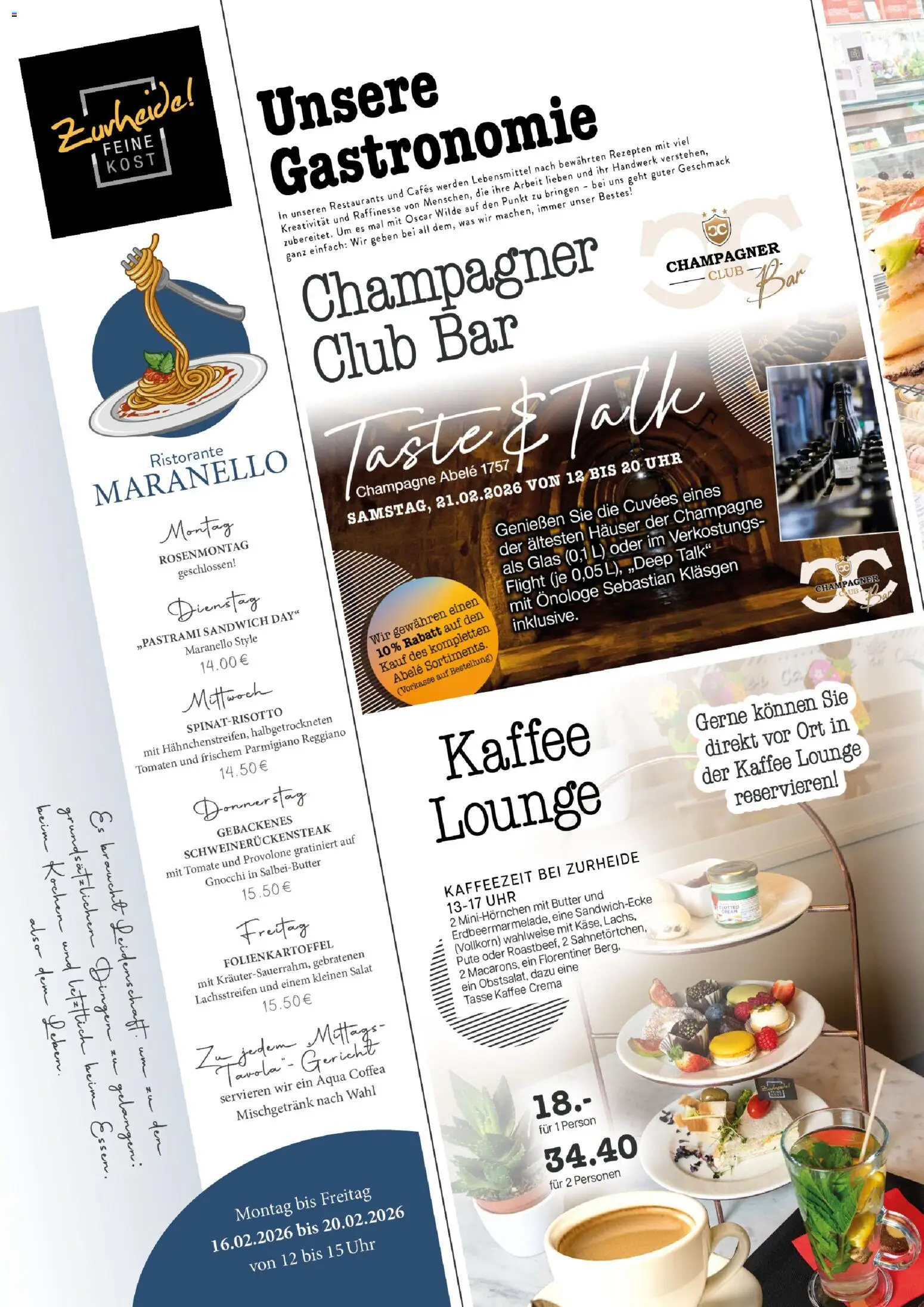 Edeka Zurheide Prospekt 	 – gültig ab 16.02.2026 | Seite: 6 | Produkte: Pute, Butter, Tomaten, Uhr