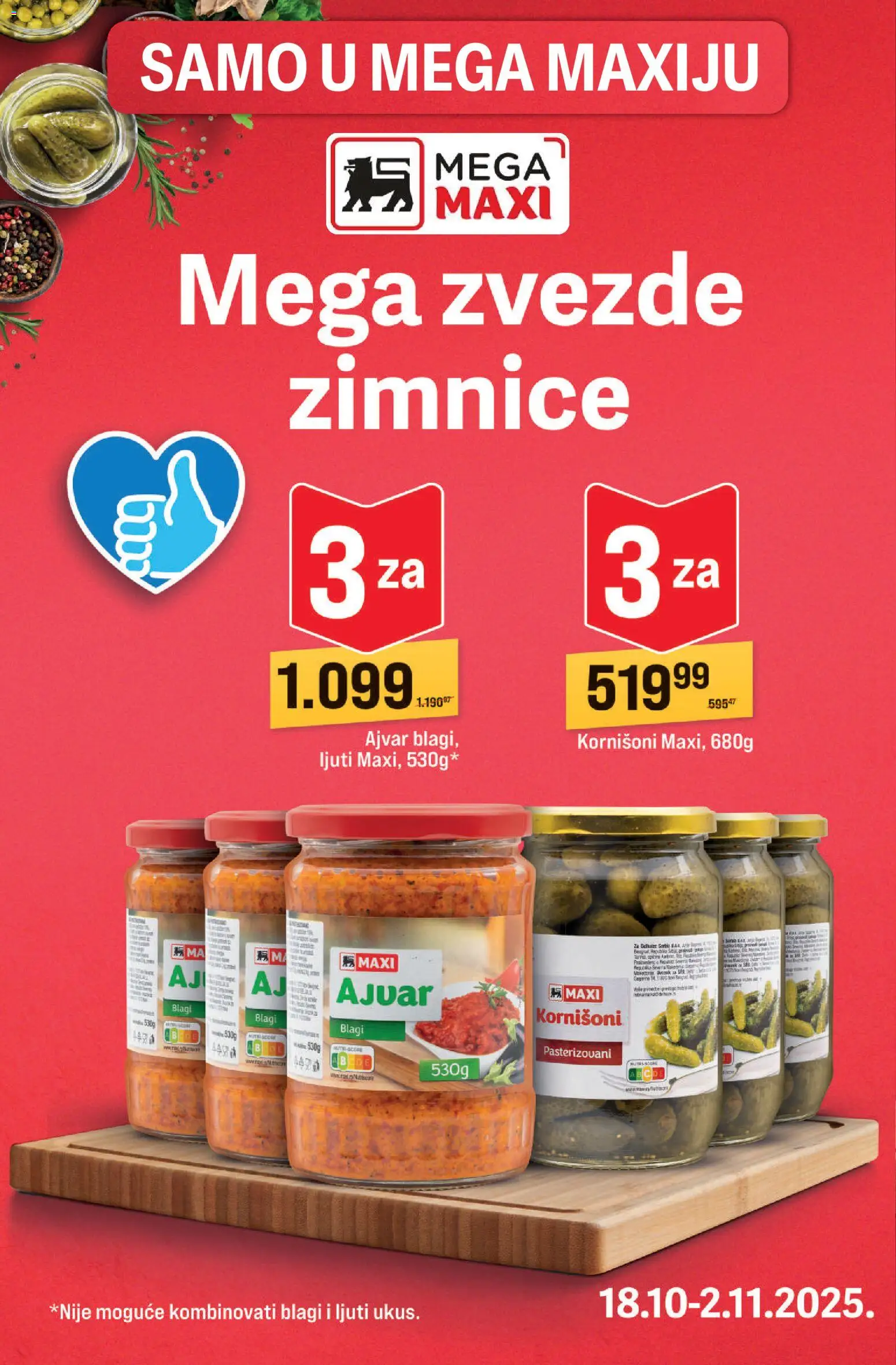 Mega Maxi katalog - važi od 23.10.2025 | Strana: 2 | Proizvode: Ajvar, Kornišoni