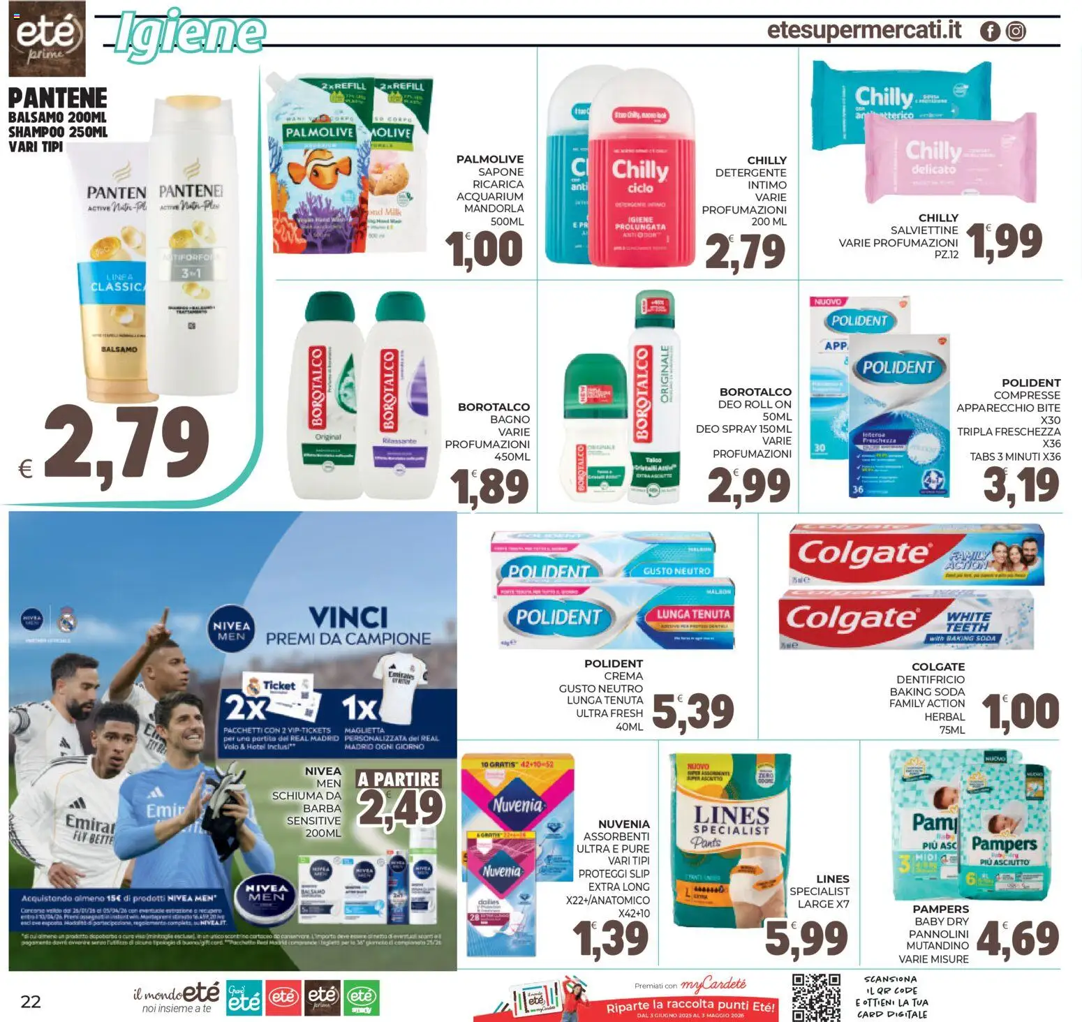 Volantino Eté del 11.03.2026 | Pagina: 22 | Prodotti: Balsamo, Crema, Sapone, Pampers