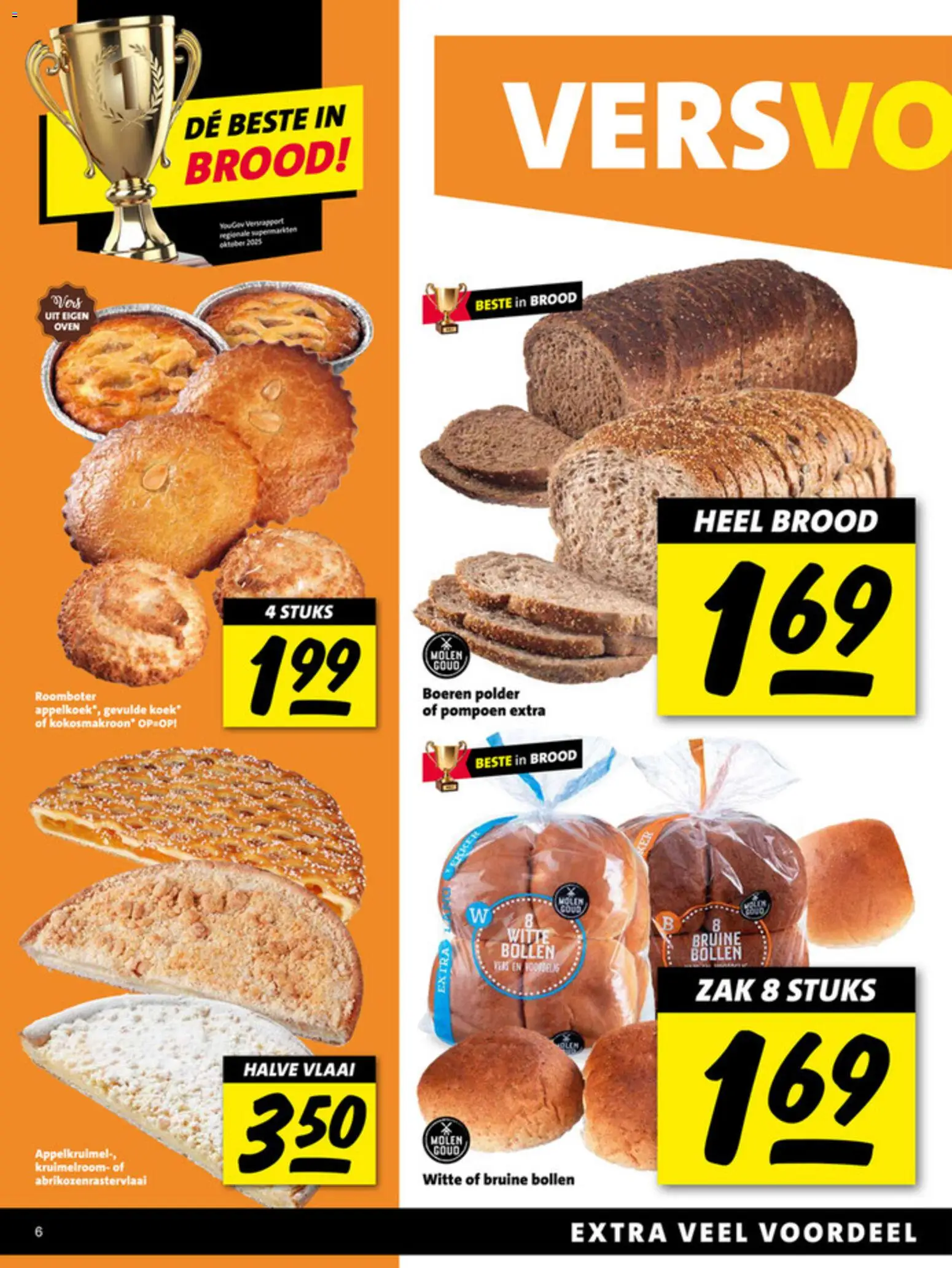 {H1} | Pagina: 6 | Producten: Brood, Roomboter, Zak, Oven