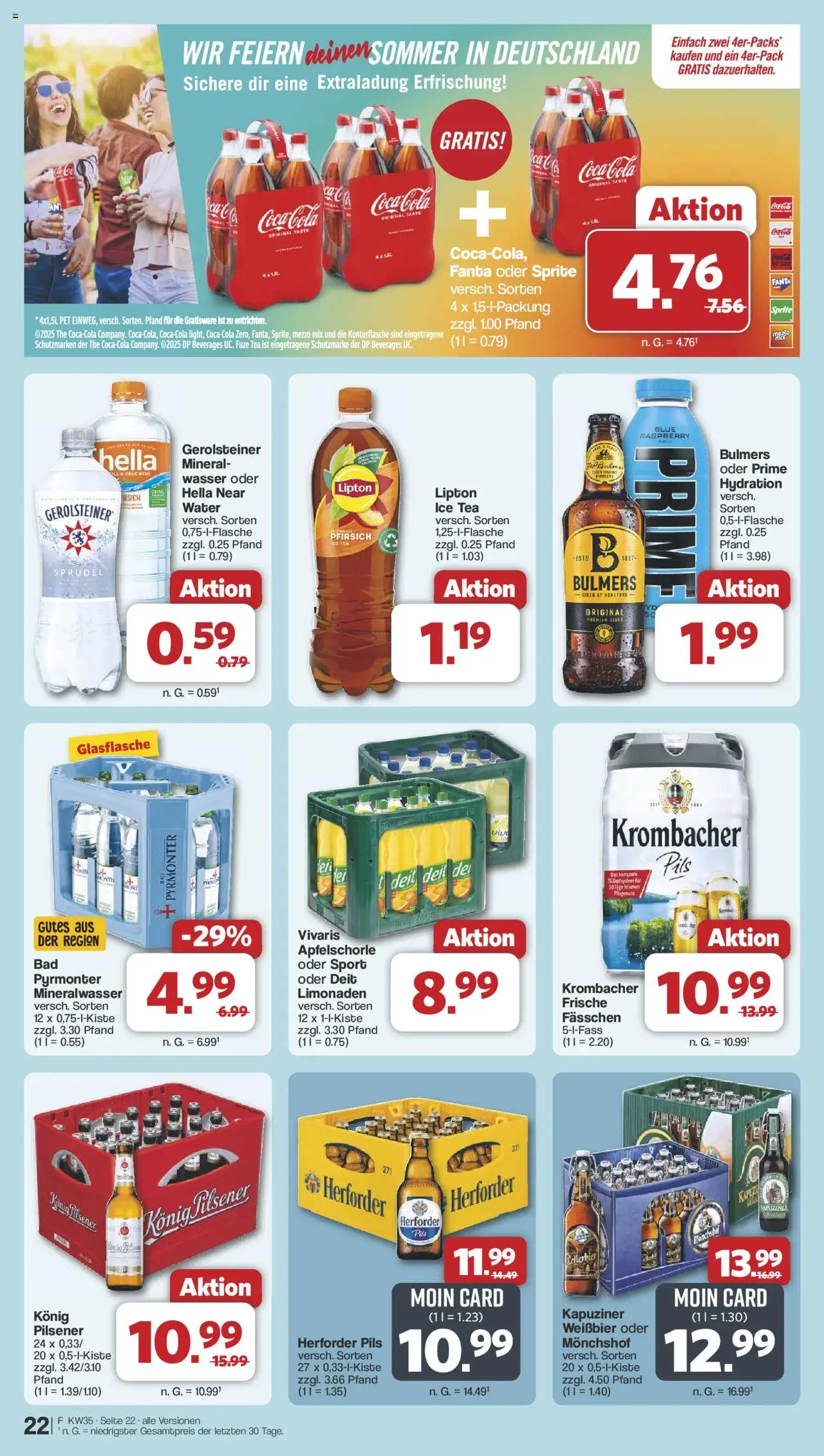 Famila Nordwest Prospekt 	 - gültig ab dem 25.08.2025 | Seite: 26 | Produkte: Coca cola, Fanta, Cola, Pils
