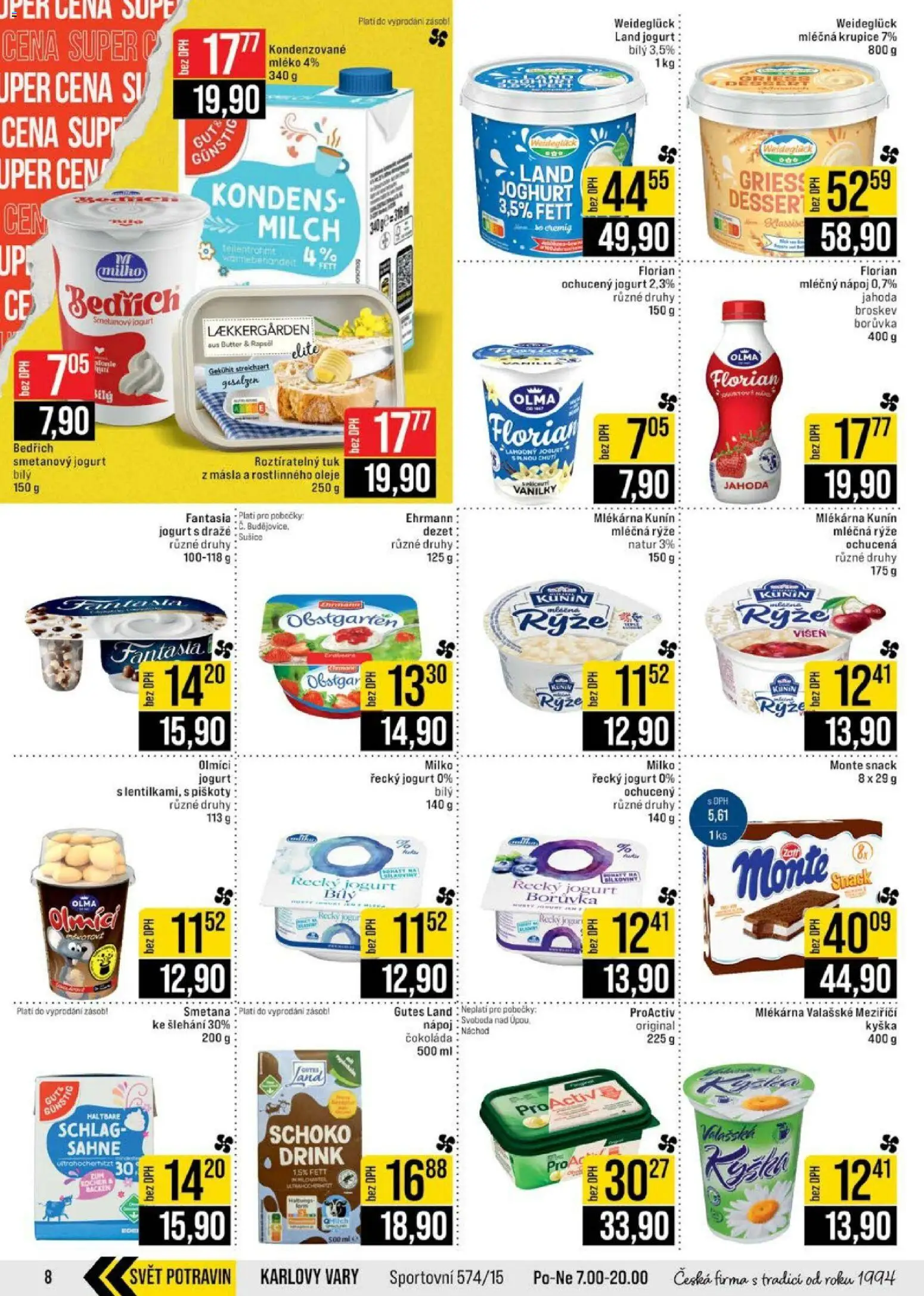 Jip leták - Cash & Carry od 08.04.2026 | Strana: 8 | Produkty: Oleje, Mléko, Čokoláda, Piškoty