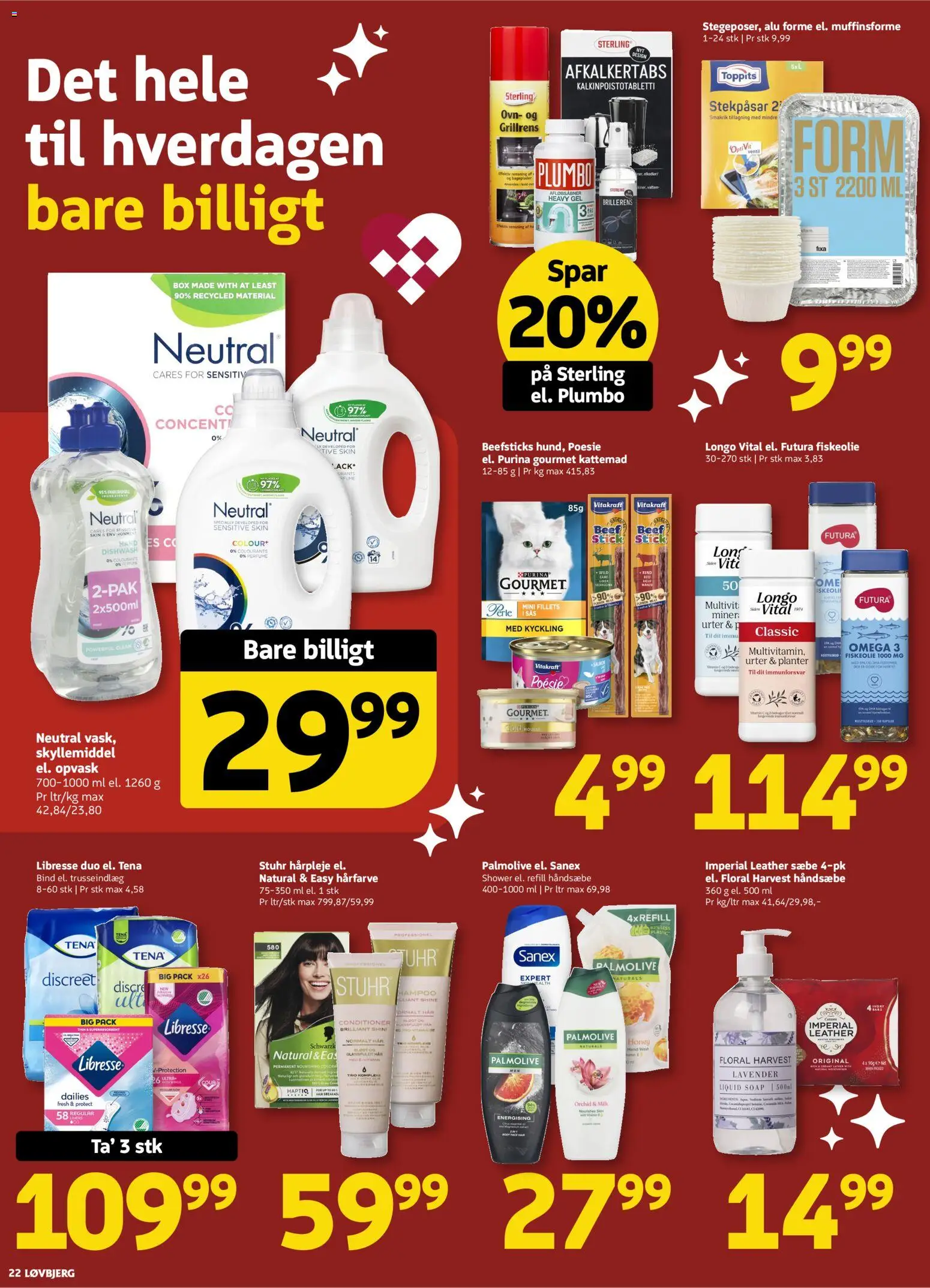 Løvbjerg tilbudsavis – gyldig fra 19.12.2025 | Side: 24 | Produkter: Hårfarve, Sæbe, Skyllemiddel, Ovn