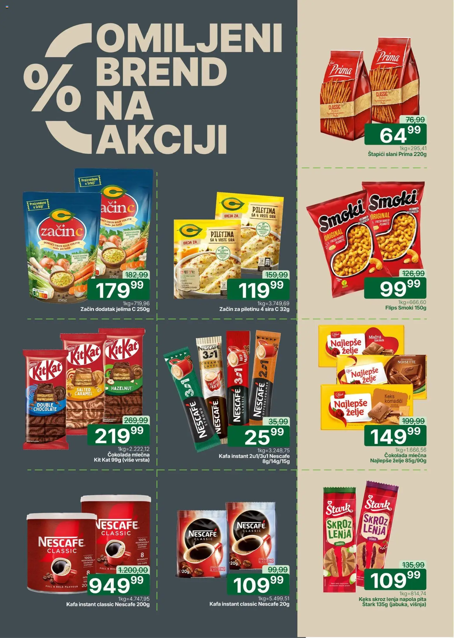 Univerexport katalog - važi od 13.04.2026 | Strana: 24 | Proizvode: Pita, Kafa, Čokolada, Piletina