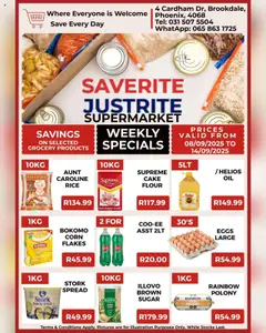 Saverite specials catalogue – valid from 08.09.2025
