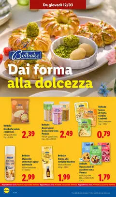 Anteprima del volantino Belbake Decorazioni di zucchero tema Pasqua, 110/130 g confezione valido a partire dal 09.03.2026 | Pagina: 24