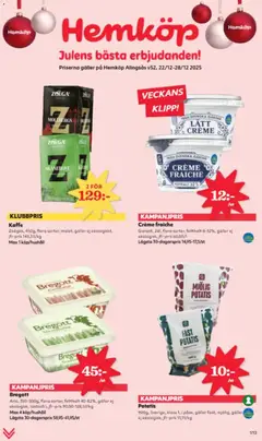 Hemköp - erbjudanden - Förhandsvisning av reklamblad från butik Hemköp aktuell från 22.12.2025