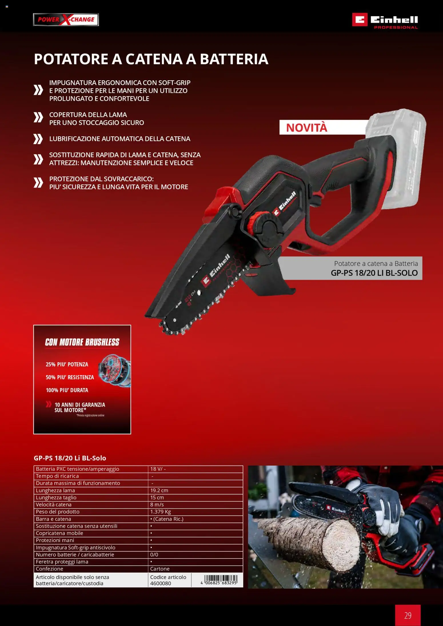 Volantino Einhell del 02.03.2026 | Pagina: 31 | Prodotti: Mobile, Batteria, Batterie, Caricabatterie