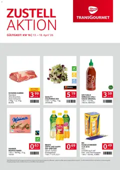 Transgourmet Zustellaktion ab 13.04.2026 gültig