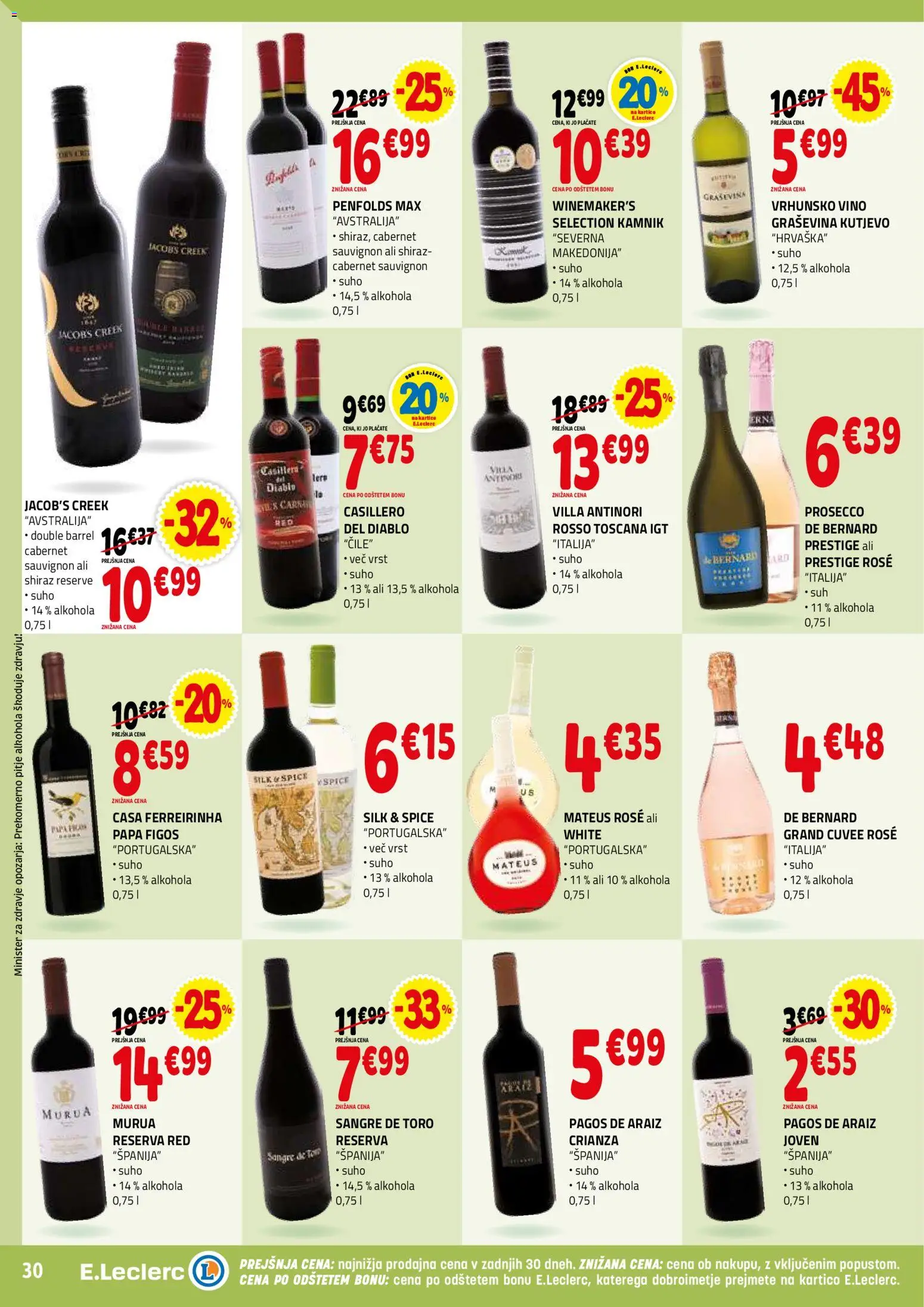 Novi E.leclerc katalog ponudbe – veljaven od 04.02.2026 | Stran: 30 | Izdelki: Vino