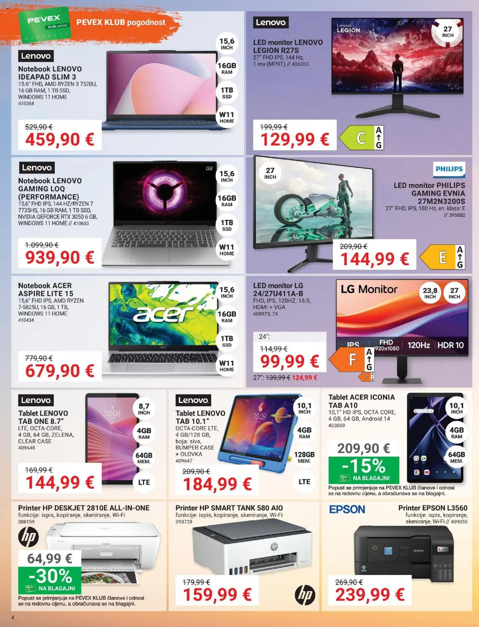 Pevex katalog | vrijedi od 03.04.2026 | Stranica: 4