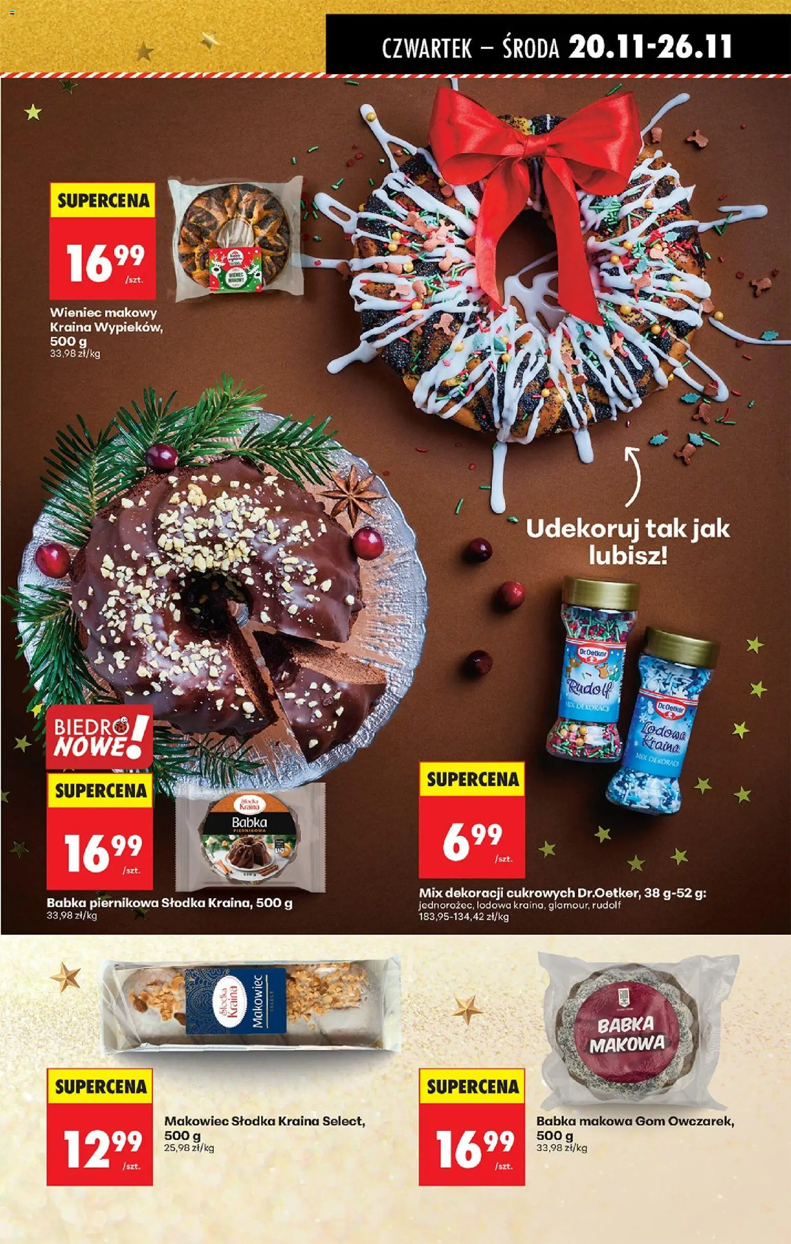 Biedronka gazetka - Oferta w tym tygodniu od 20.11.2025 | Strona: 47 | Produkty: Wieniec, Babka