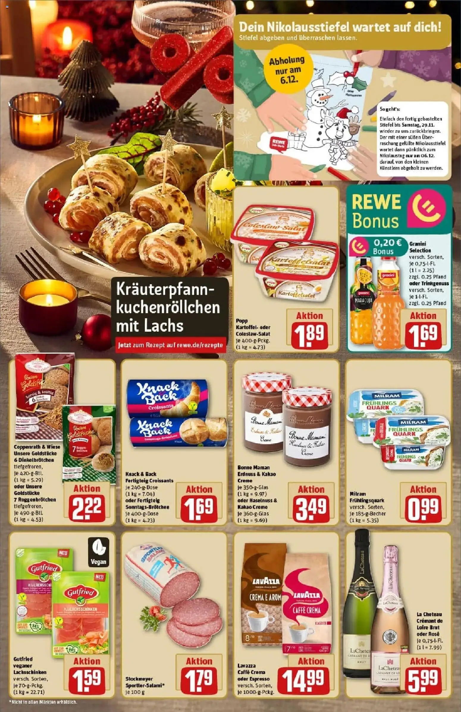 Rewe prospekt Simmerath	 – gültig ab 23.11.2025 | Seite: 7 | Produkte: Creme, Lachs, Milram, Bonne maman