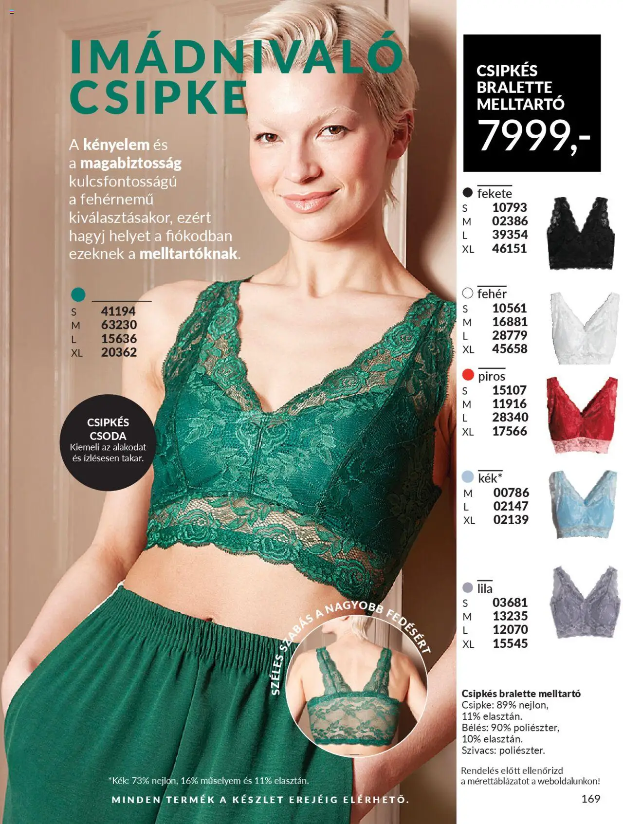Avon akciós ujság - amely érvényes a következő dátumtól: 01.10.2025 | Oldal: 173 | Termékek: Fehérnemű, Melltartó
