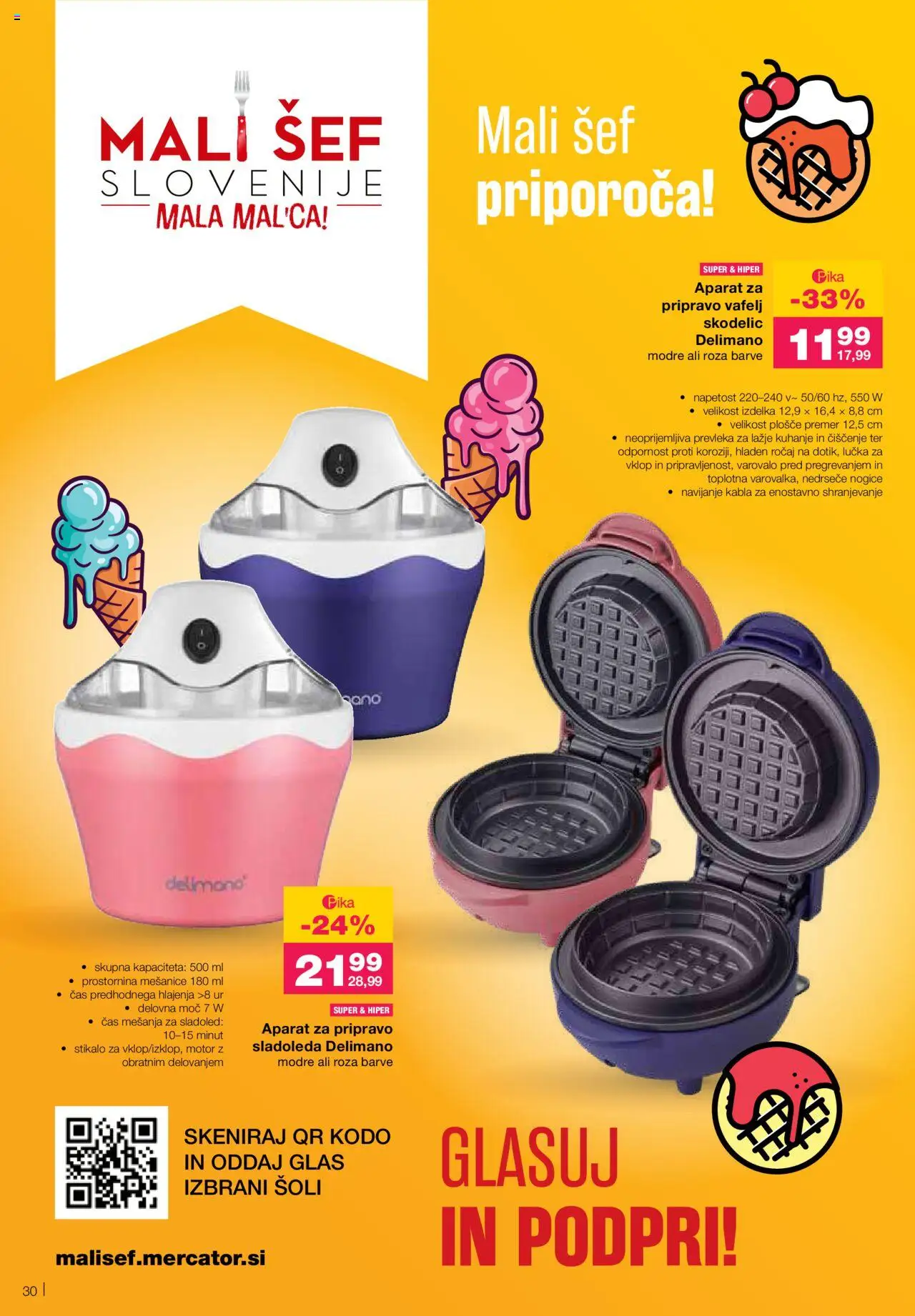 Mercator katalog │ velja od 12.06.2025 | Stran: 30 | Izdelki: Prevleka, Sladoled