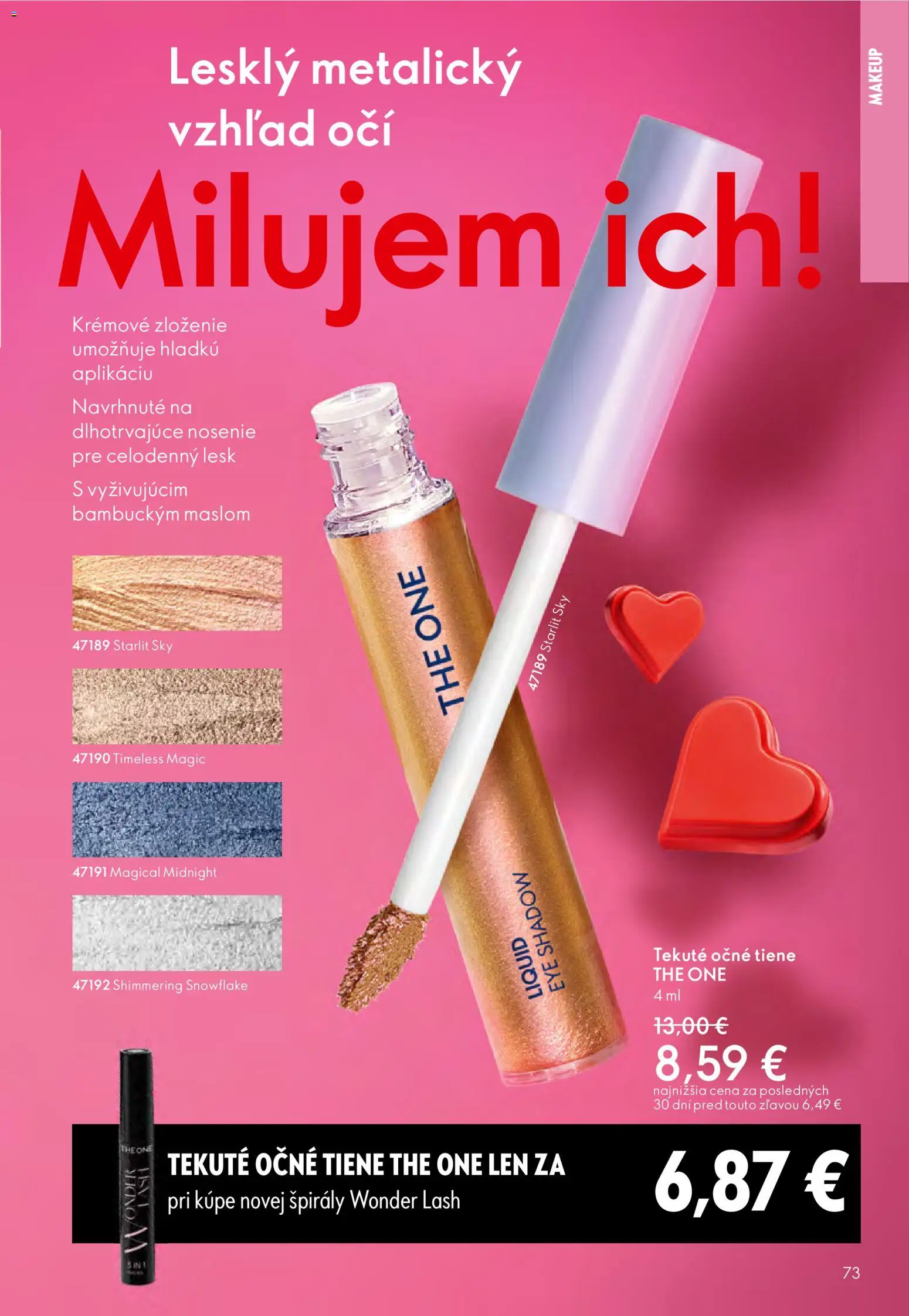 Nové Oriflame akcie – leták je platný od 21.01.2026 | Strana: 73 | Produkty: Očné tiene