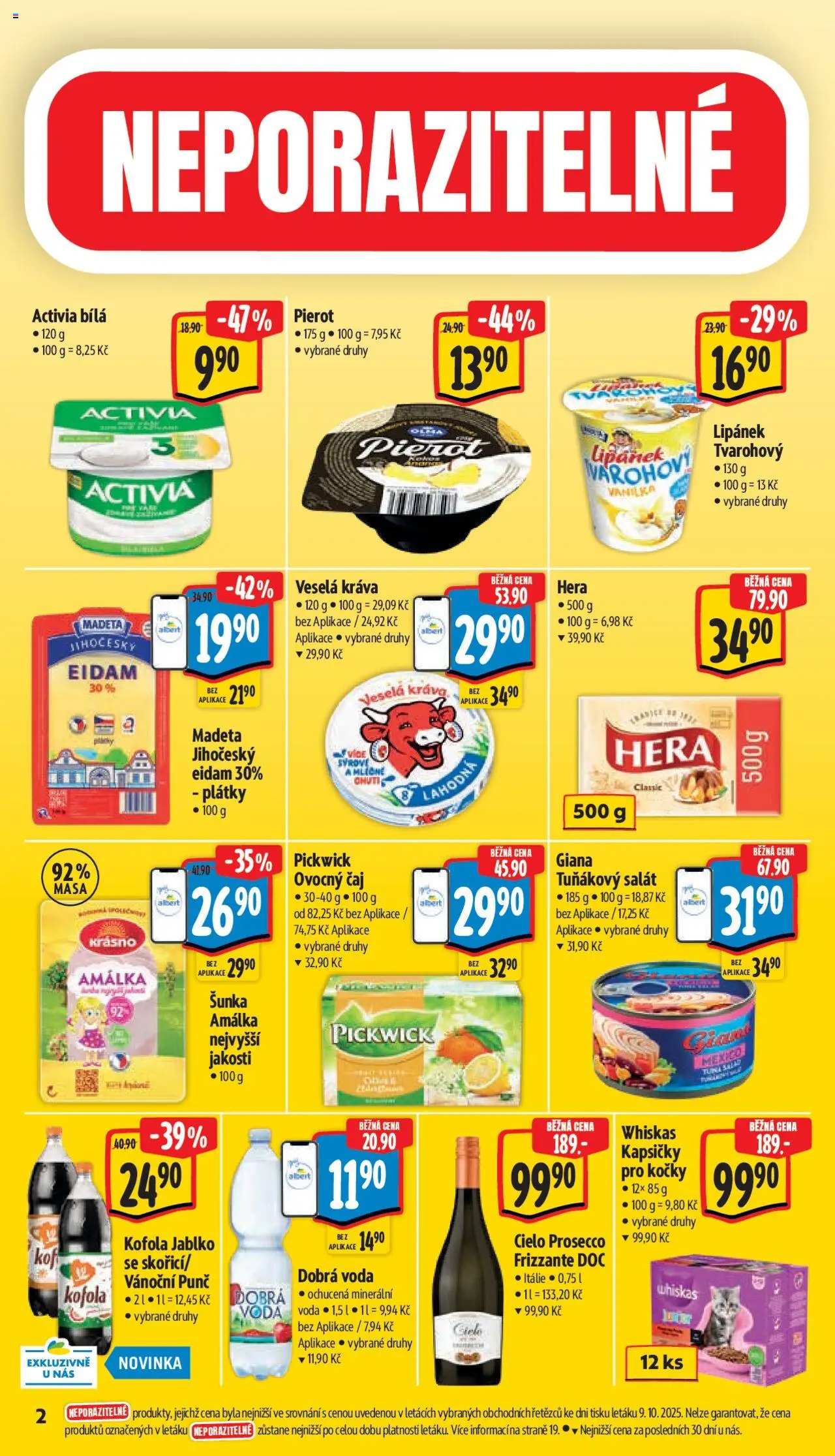 Albert leták - Supermarket od 15.10.2025 | Strana: 6 | Produkty: Šunka, Frizzante, Salát, Tuňákový salát