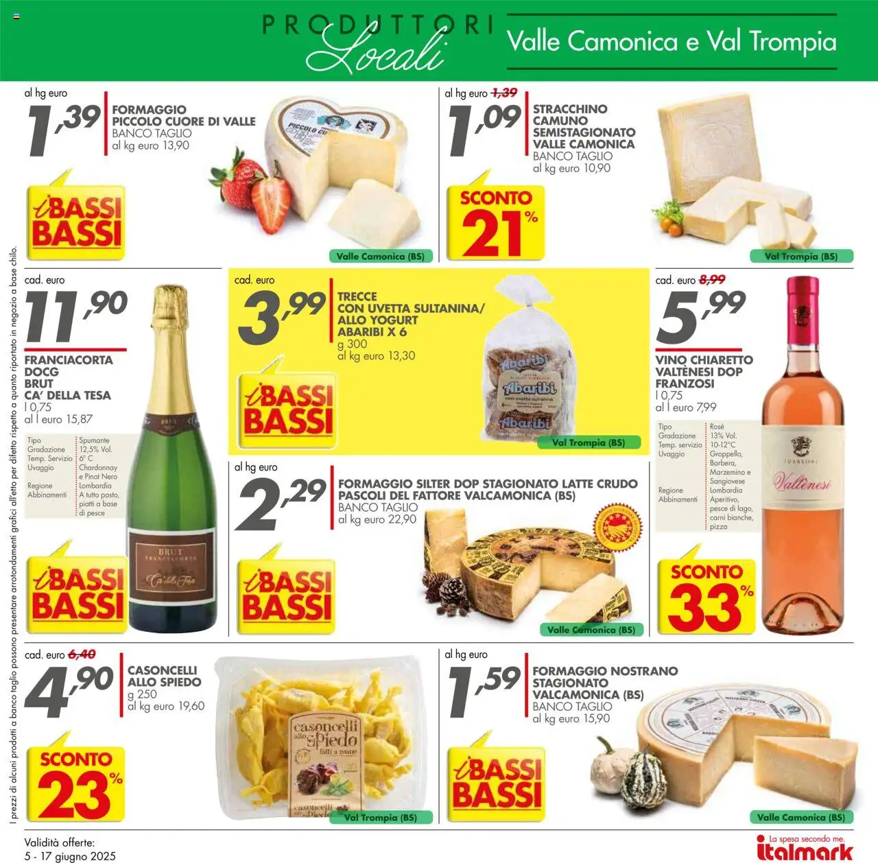 Volantino Italmark del 05.06.2025 | Pagina: 15 | Prodotti: Yogurt, Pesce, Latte, Spumante