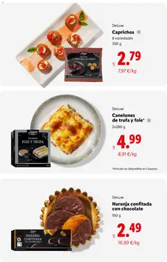 Vista previa Canelones de trufa y foie*, 2x280 g válido desde el 20.11.2025 | Página: 25 | Productos: Chocolate, Cerdo, Canelones