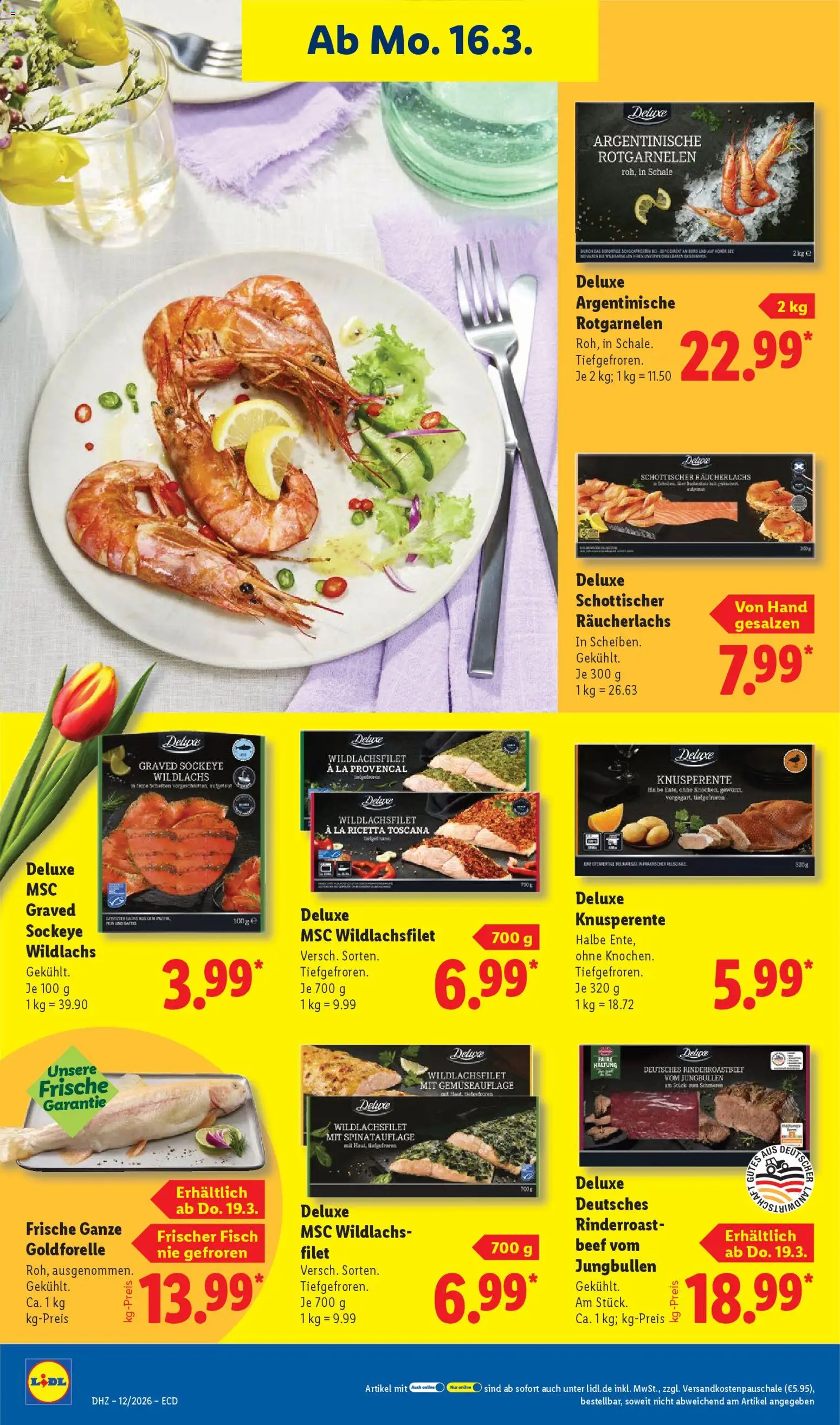 Lidl Prospekt – gültig ab 16.03.2026 | Seite: 14 | Produkte: Fisch, Räucherlachs, Saft