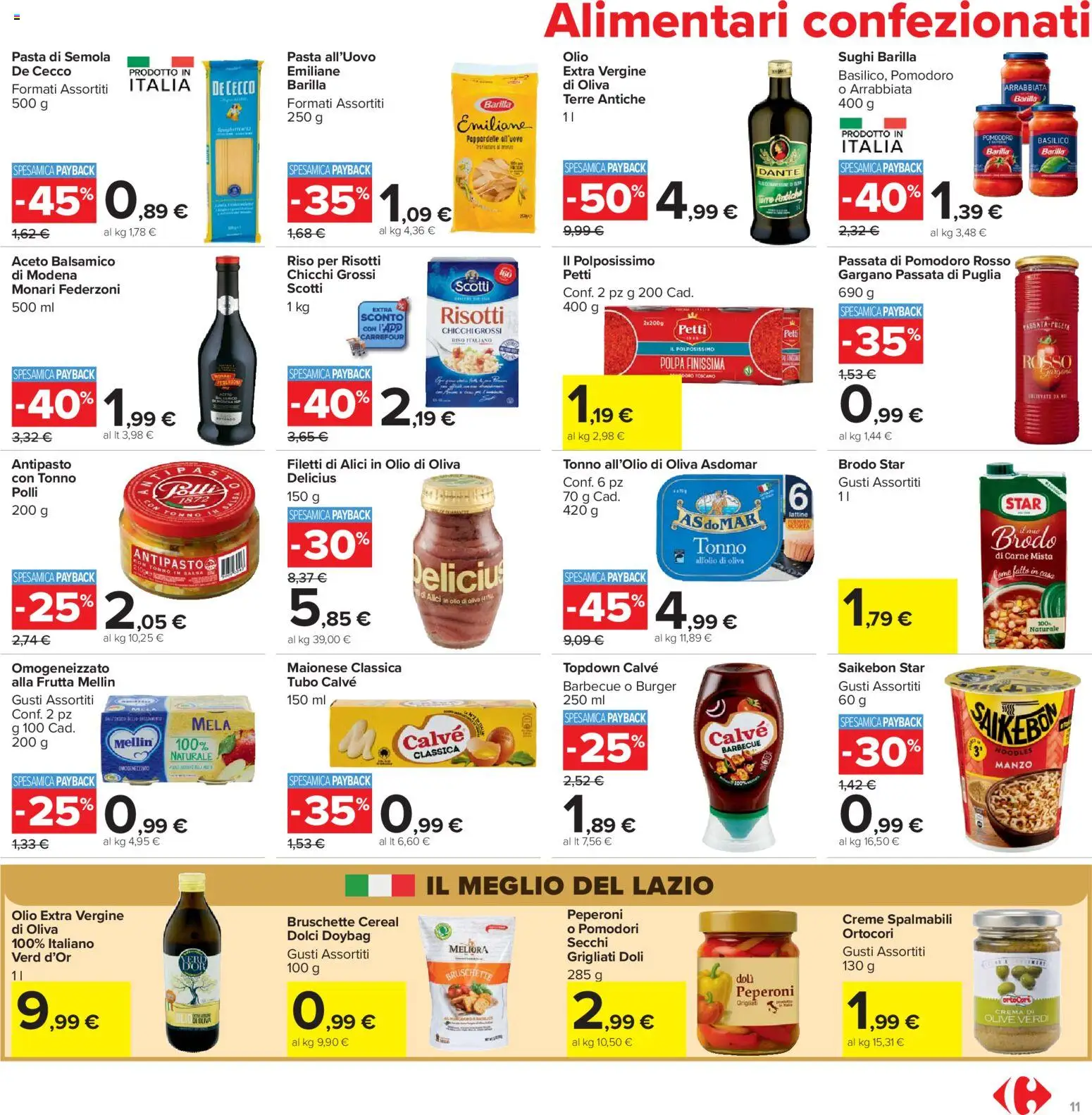 Volantino Carrefour del 02.03.2026 | Pagina: 11 | Prodotti: Frutta, Maionese, Tonno, Aceto