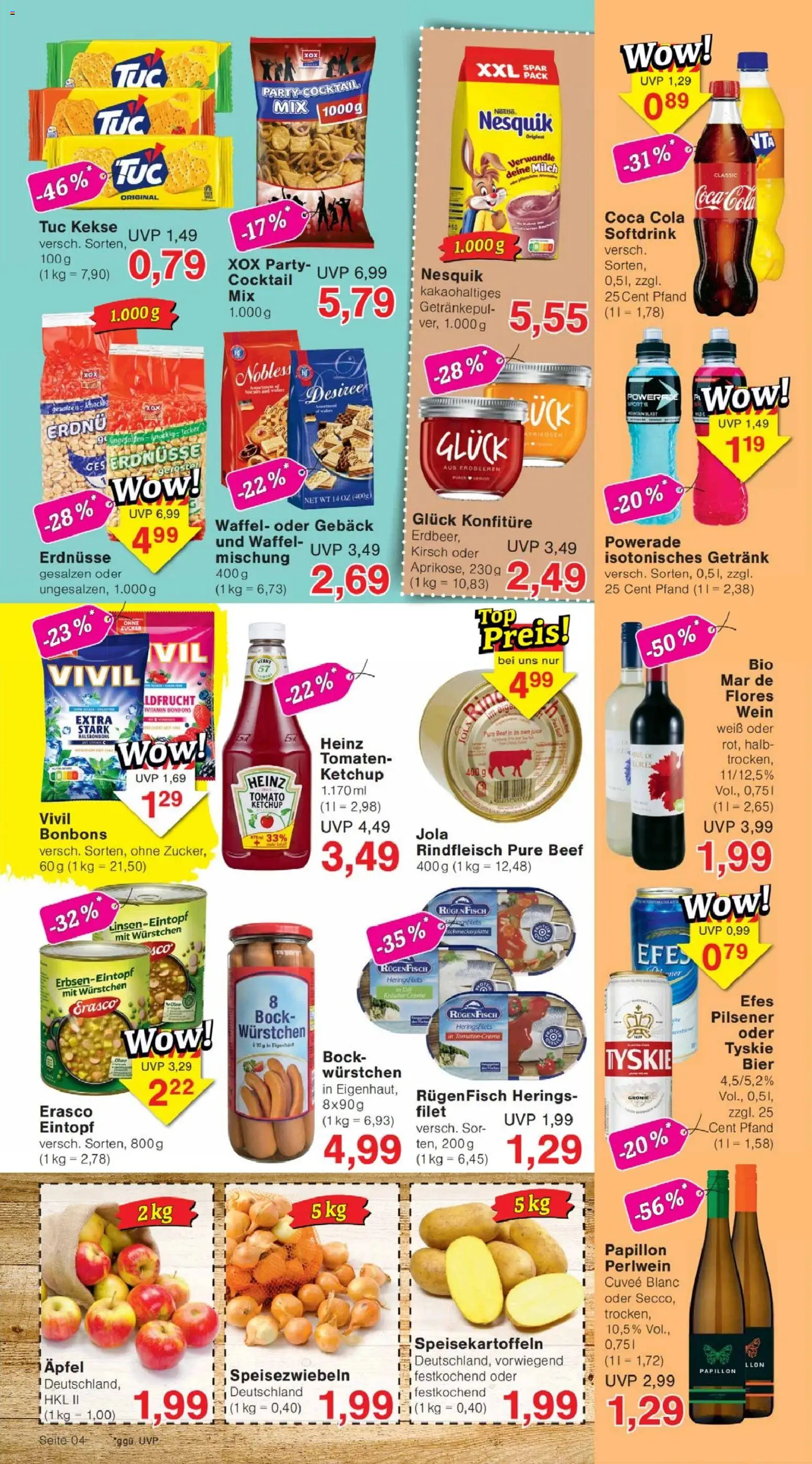Jawoll Prospekt 	 – gültig ab 16.03.2026 | Seite: 4 | Produkte: Tyskie, Fisch, Powerade, Kekse