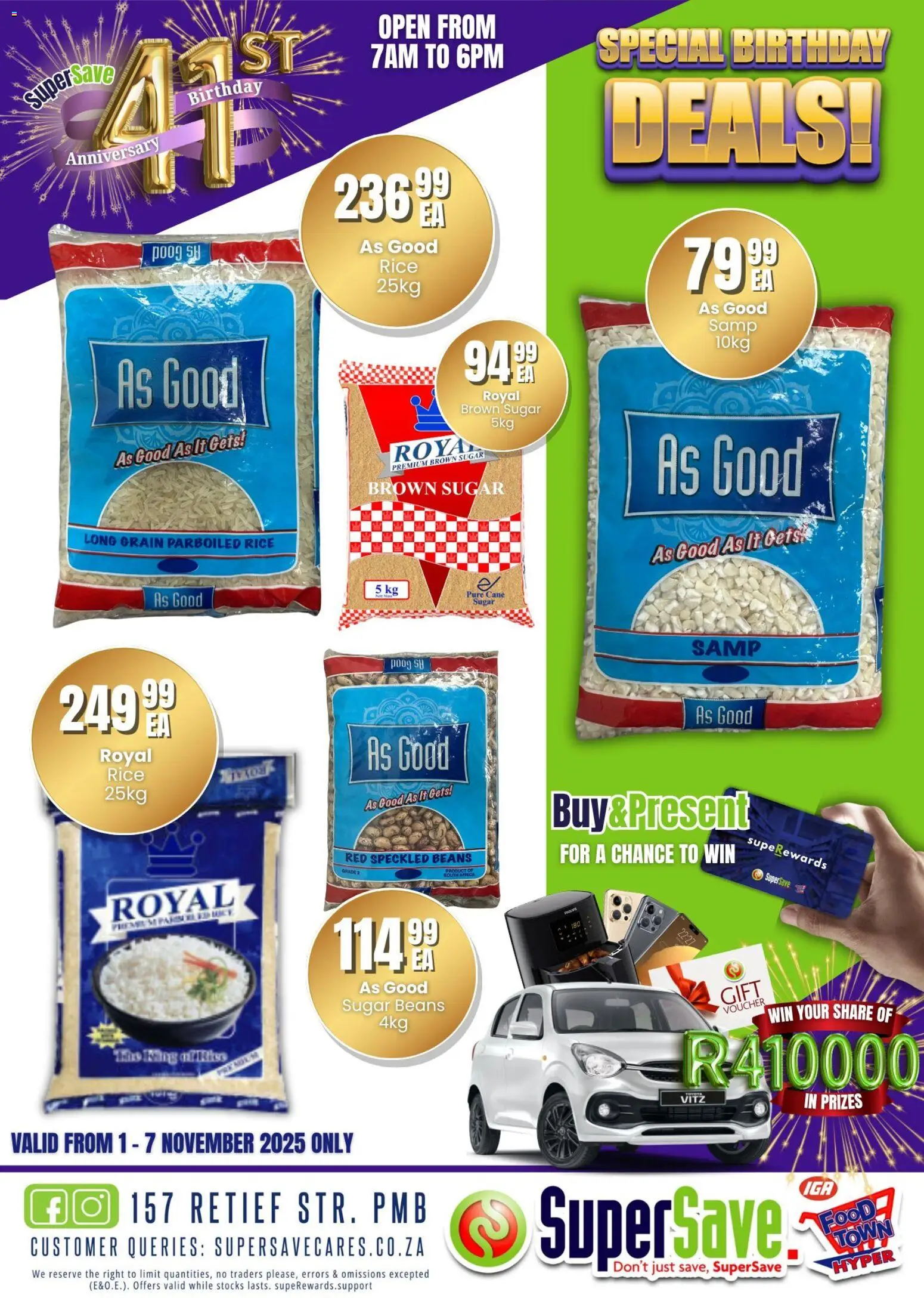 New Super Save catalogue – valid from 31.10.2025 | Page: 45 | Products: Beans, Rice, Sugar
