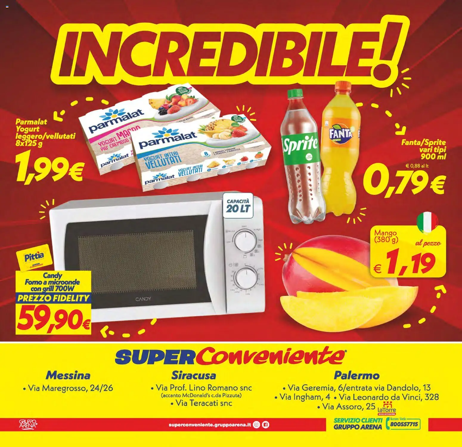 Volantino SuperConveniente del 06.03.2026 | Pagina: 28 | Prodotti: Microonde, Yogurt, Fanta, Forno