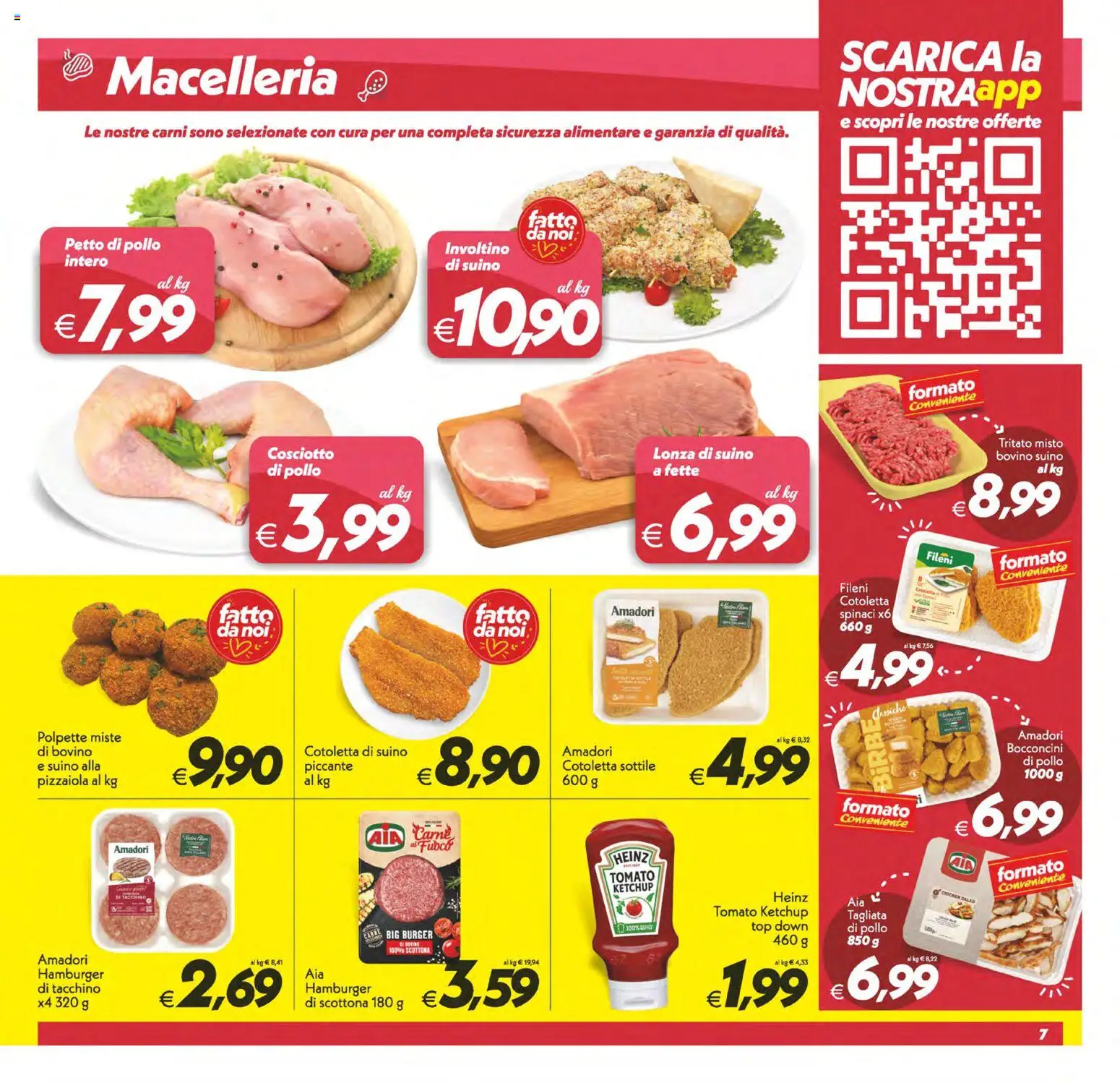 Volantino SuperConveniente del 07.04.2026 | Pagina: 7 | Prodotti: Pollo, Suino, Tacchino, Polpette