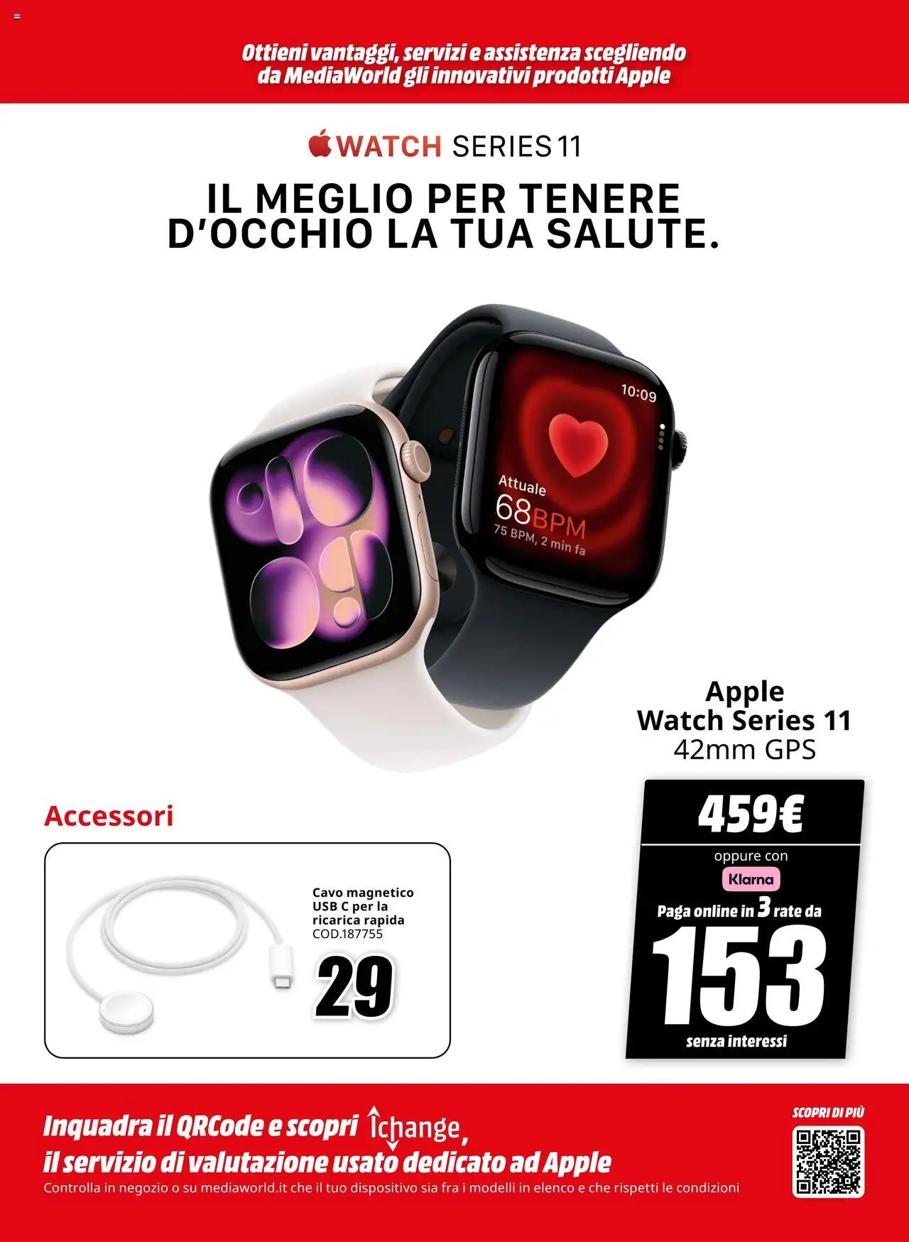 Volantino Media World del 22.09.2025 | Pagina: 5 | Prodotti: Cavo, USB, Apple Watch