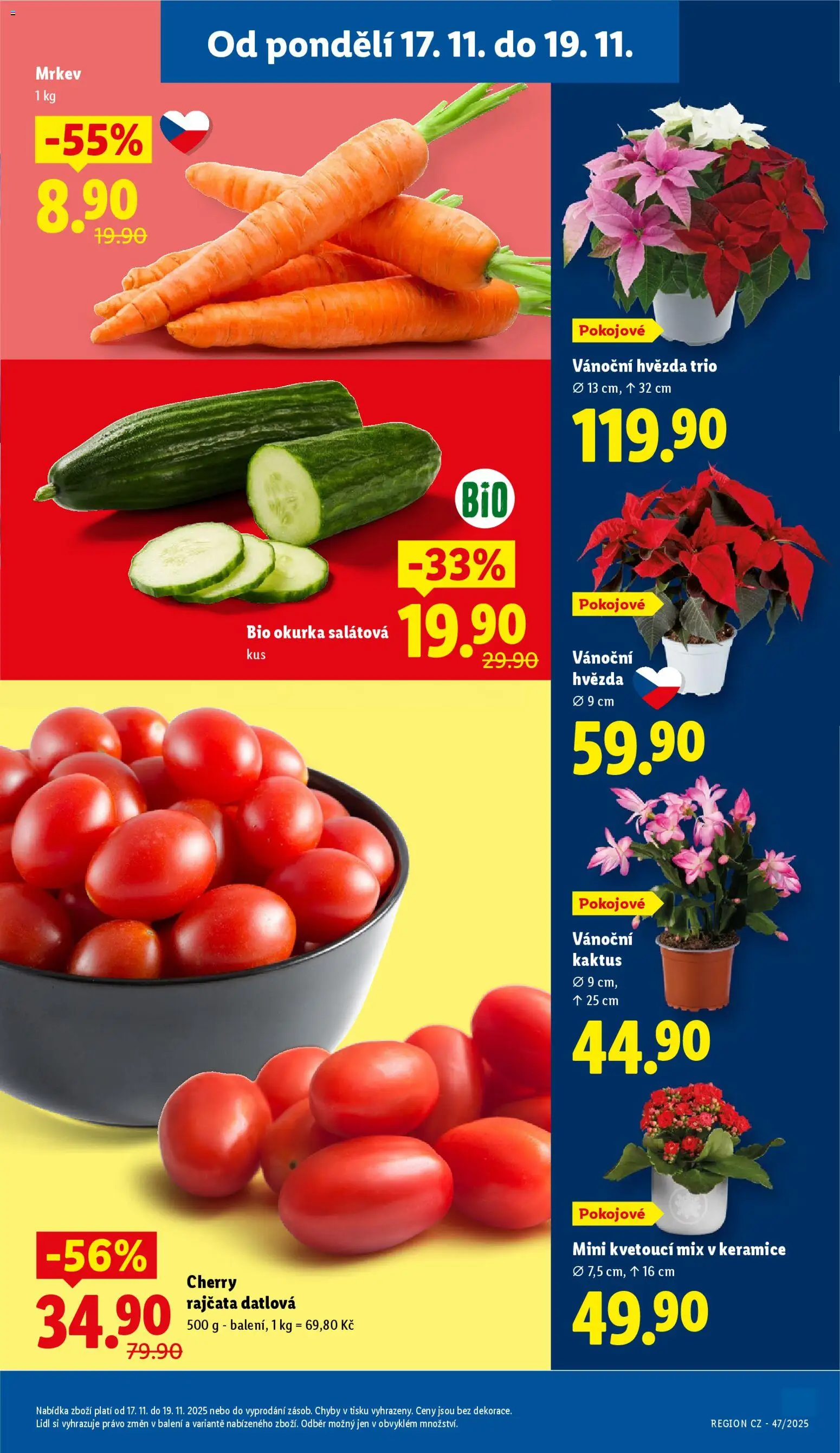 Lidl Black Friday od 17.11.2025 | Strana: 11 | Produkty: Rajčata, Cherry rajčata, Mrkev, Okurka
