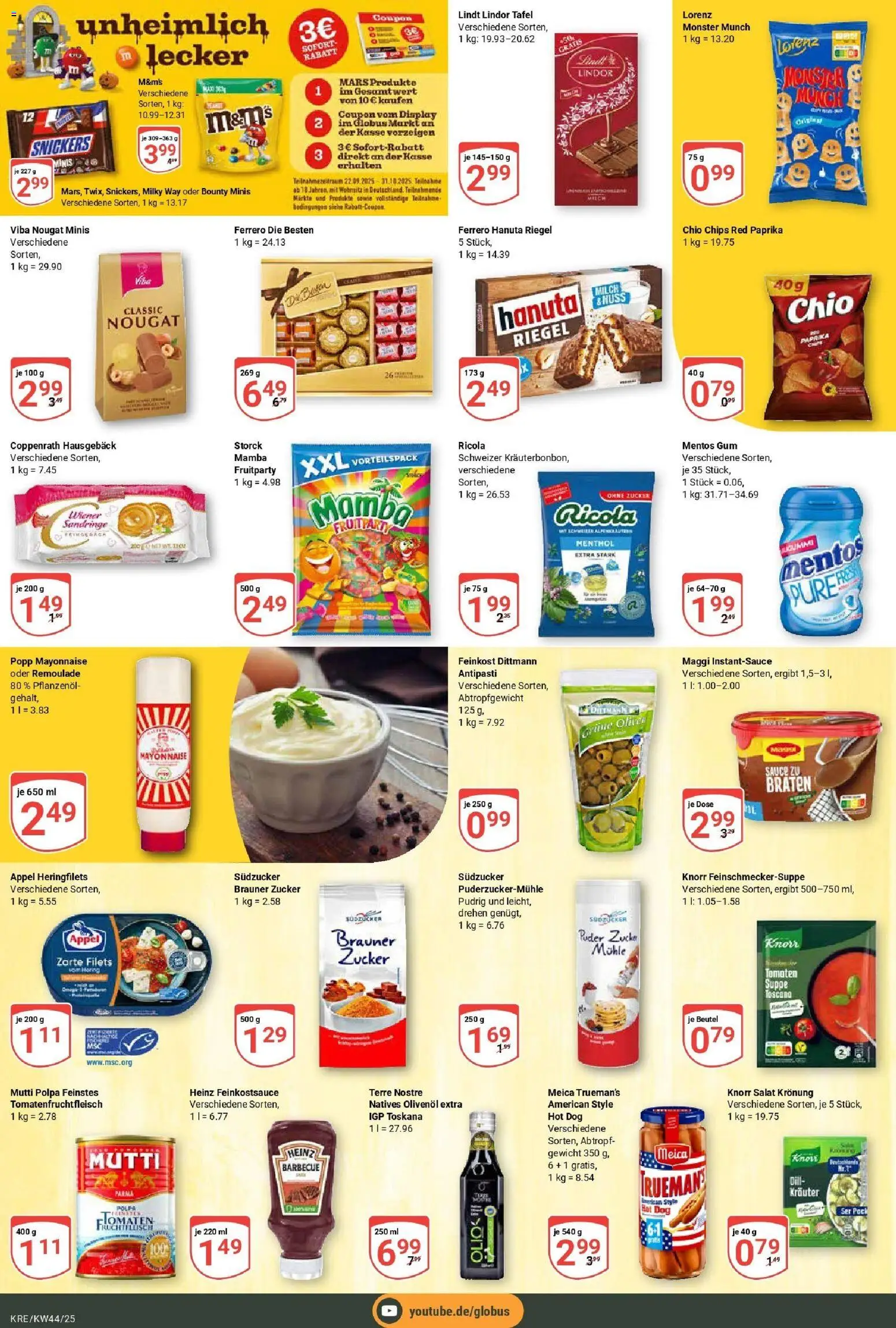 Globus prospekt Krefeld	 – gültig ab 26.10.2025 | Seite: 17 | Produkte: Puder, Meica, Mayonnaise, Chips