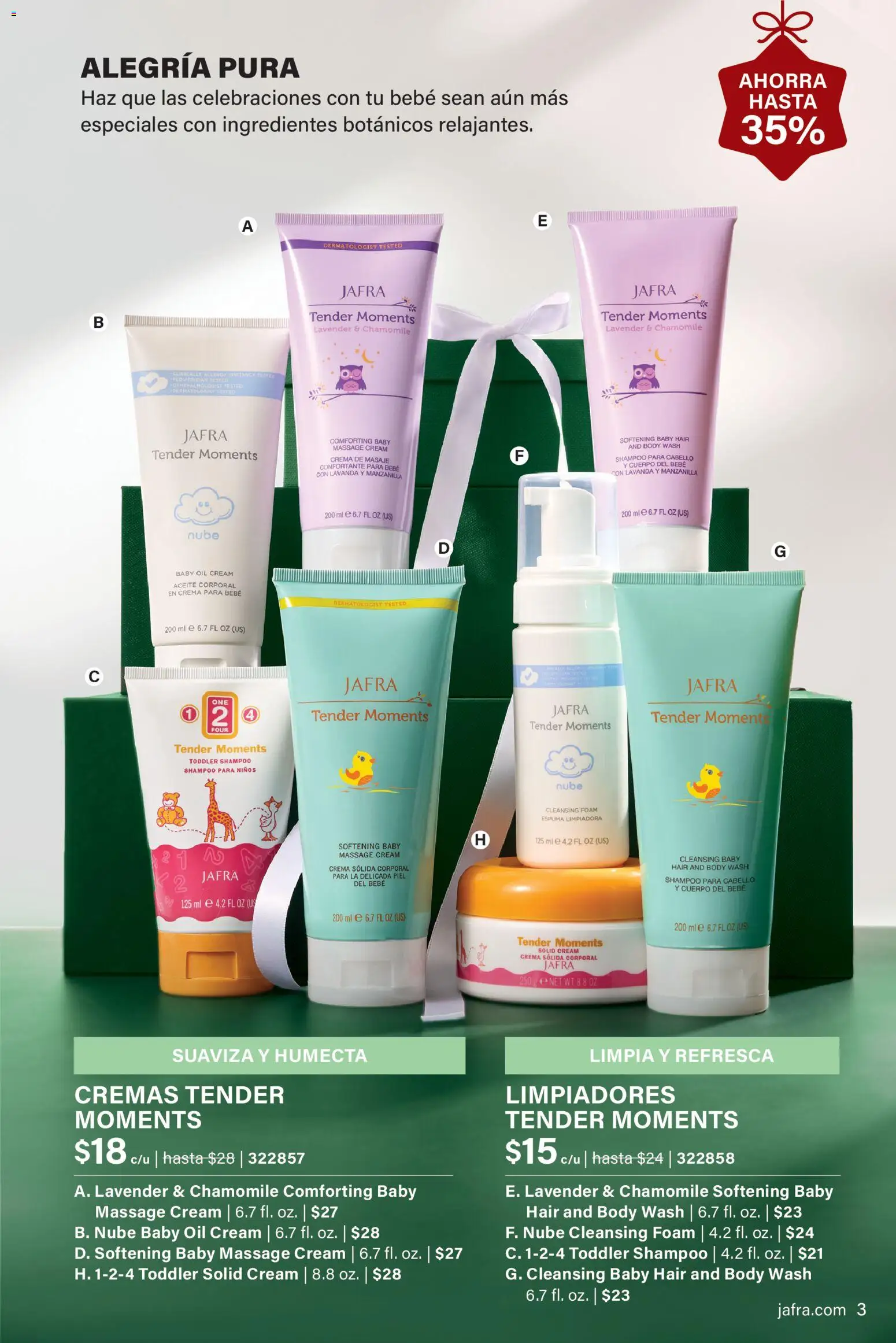 JAFRA folleto │ válido desde el 01.12.2025 | Página: 3 | Productos: Aceite, Crema, Aceite corporal, Body