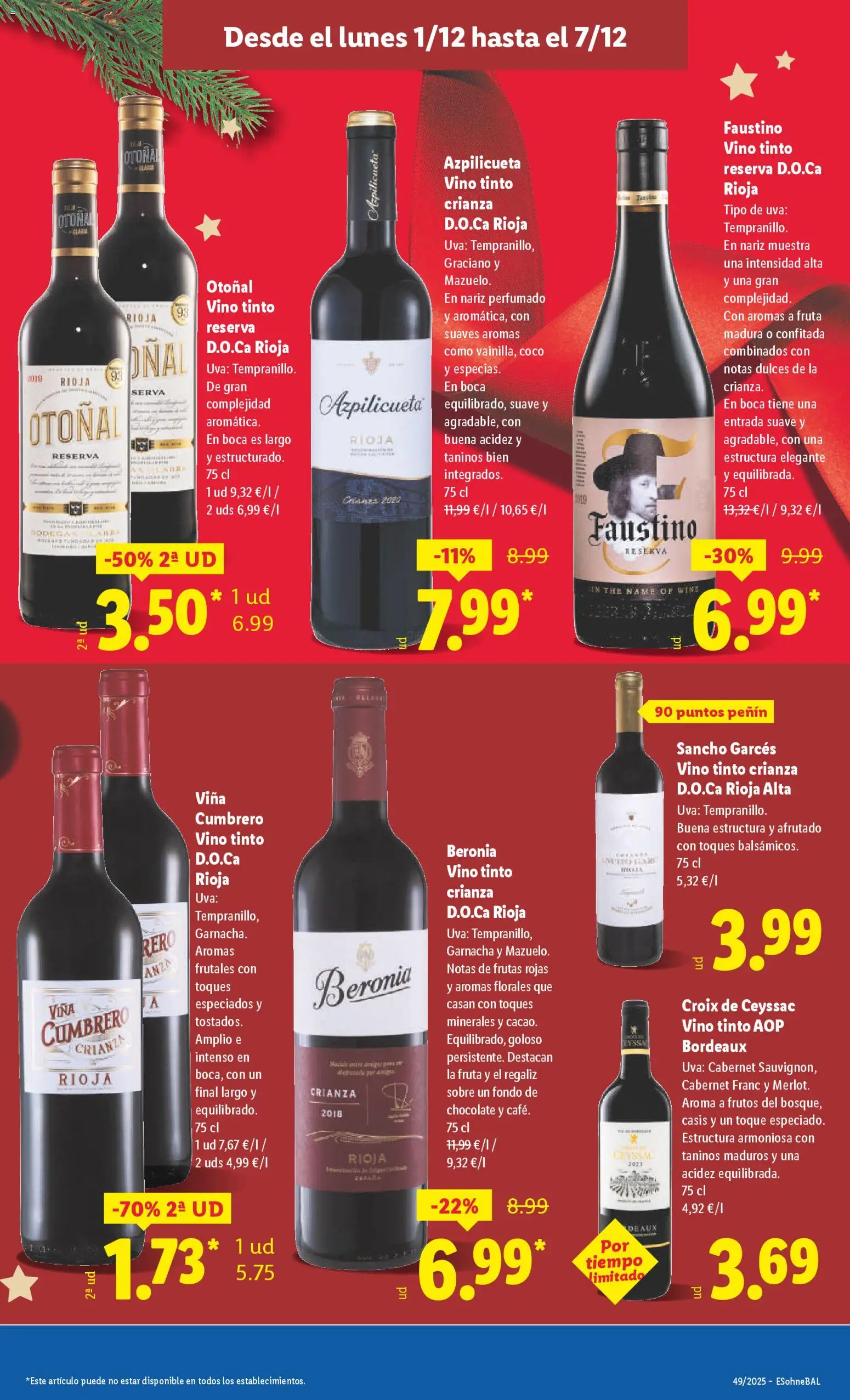 Lidl folleto │ válido desde el 01.12.2025 | Página: 19 | Productos: Chocolate, Vino, Τυρόπιτα