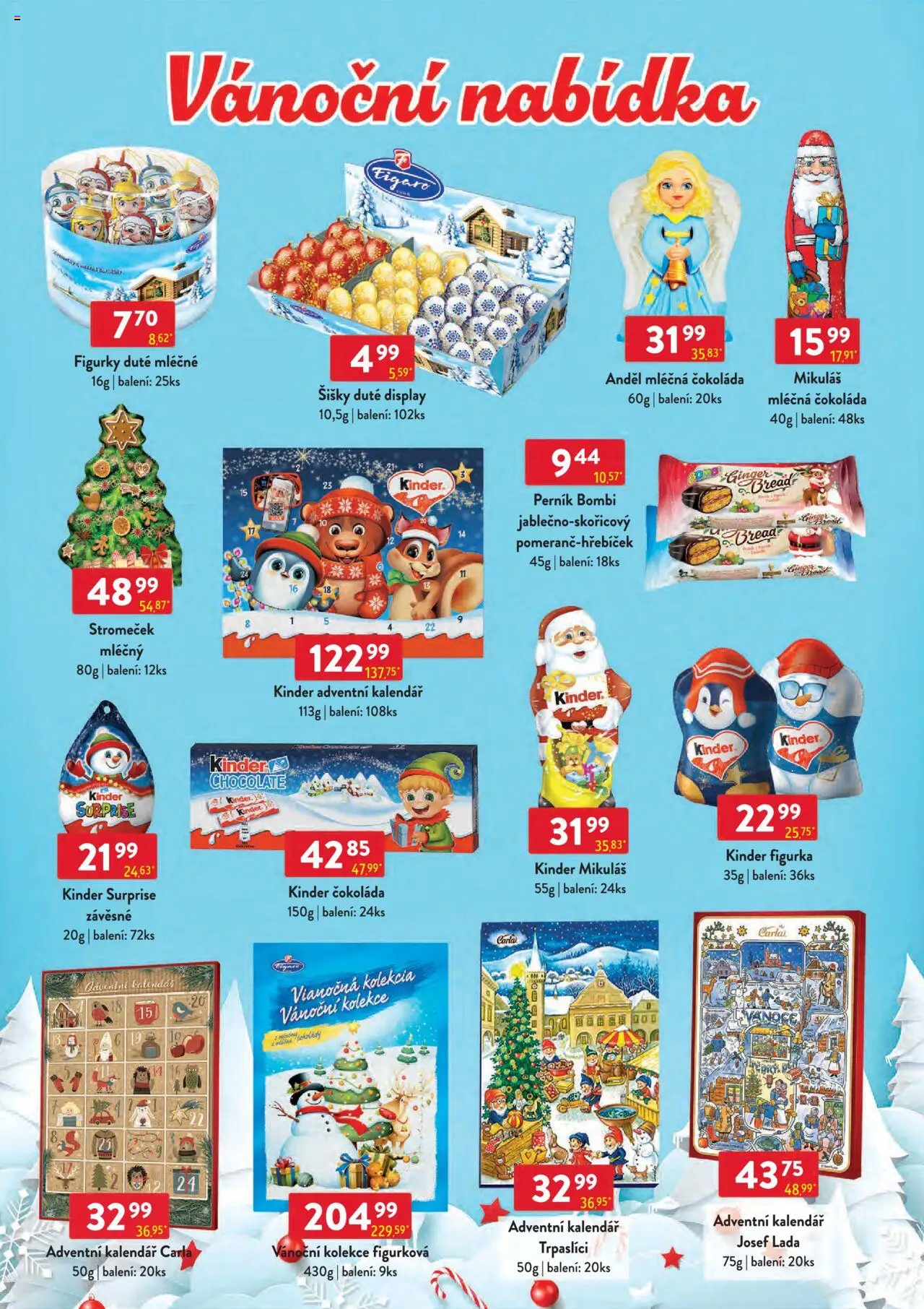 Astur & Qanto leták - Velkoobchod 10/2025 od 01.10.2025 | Strana: 94 | Produkty: Čokoláda, Kalendář, Figurky, Kinder adventní kalendář