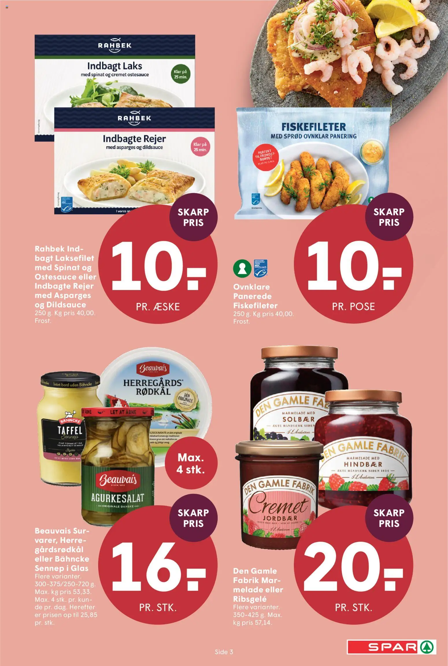 Spar tilbudsavis – gyldig fra 28.11.2025 | Side: 7 | Produkter: Ribsgele, Jordbær, Bord, Sennep