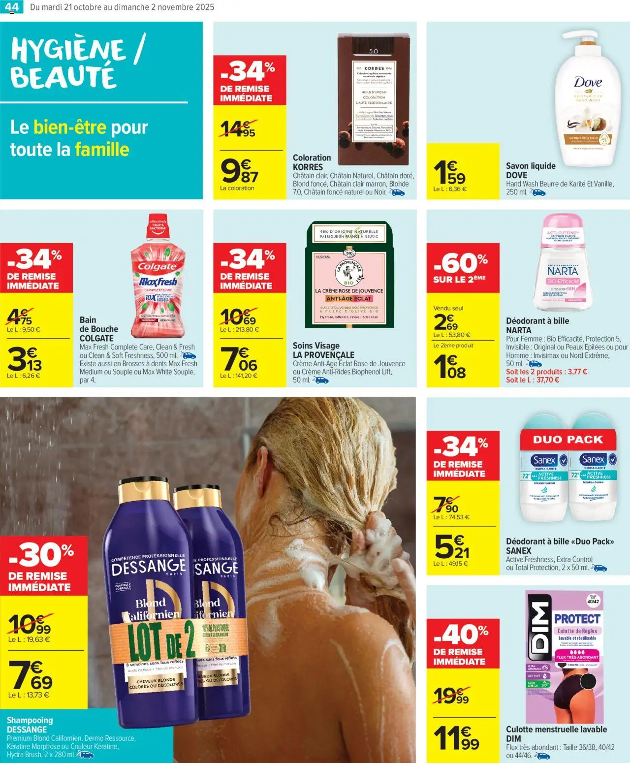 {H1} | Page: 46 | Produits: Beurre de karité, Savon, Huile d'olive bio, Huile