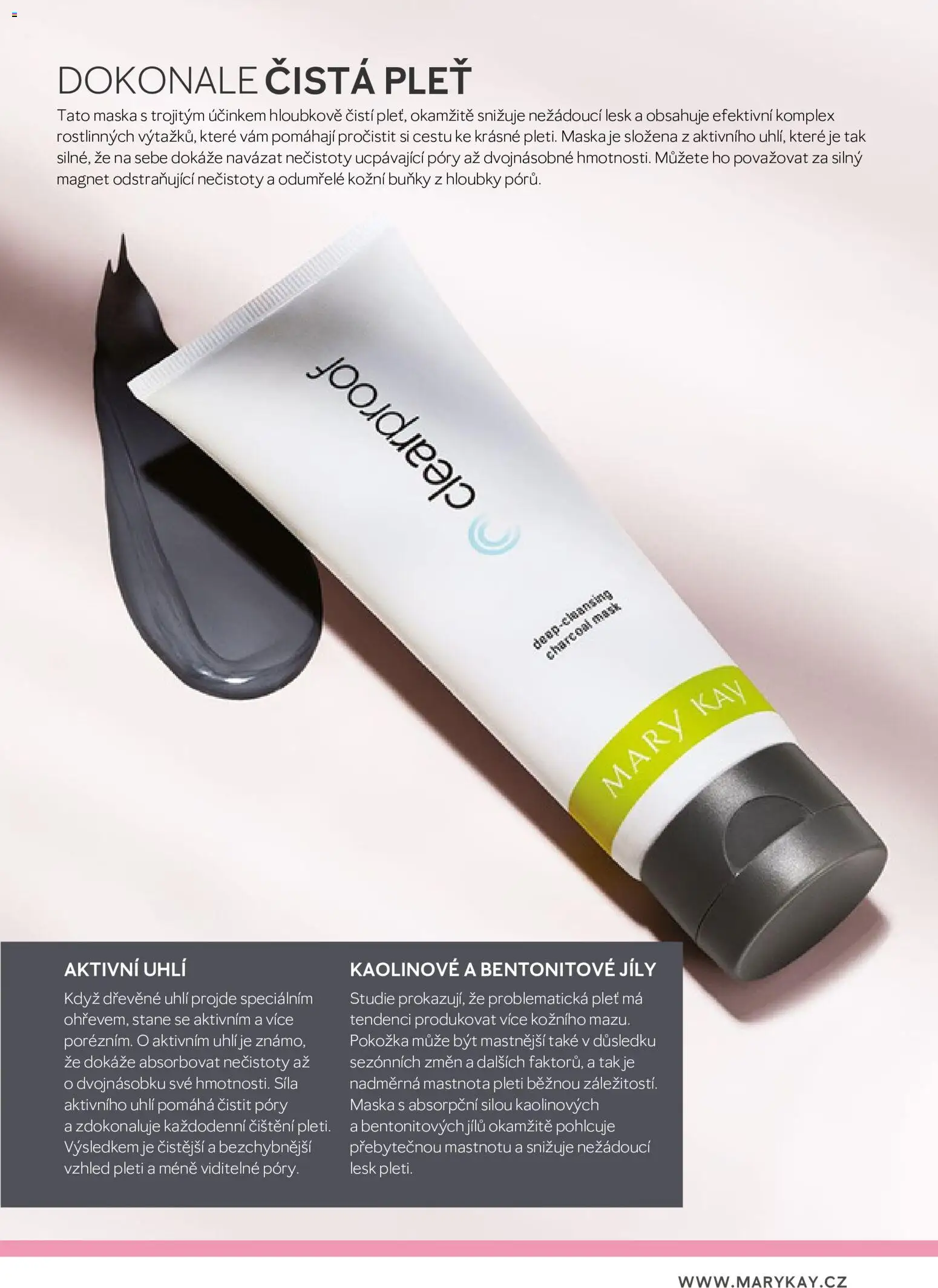 Mary Kay katalog - Průvodce péčí o pleť od 16.04.2026 | Strana: 63 | Produkty: Dřevěné uhlí, Maska