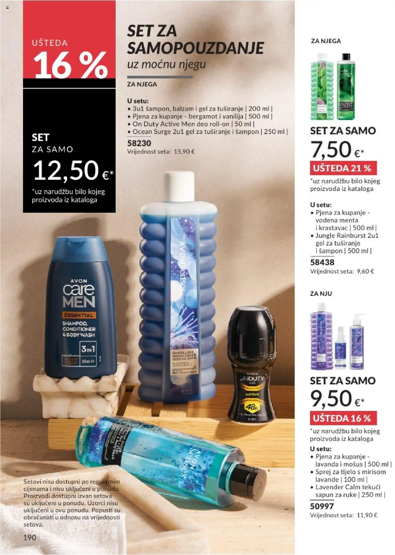 Avon katalog | vrijedi od 31.05.2025 | Stranica: 190 | Proizvodi: Sprej za tijelo, Šampon, Sapun, Gel za tuširanje