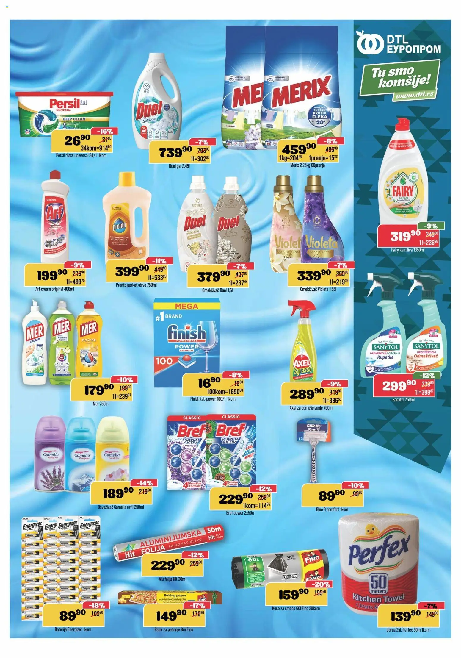 Europrom katalog - važi od 08.04.2026 | Strana: 11 | Proizvode: Papir za pečenje, Pronto, Baterija, Sanytol