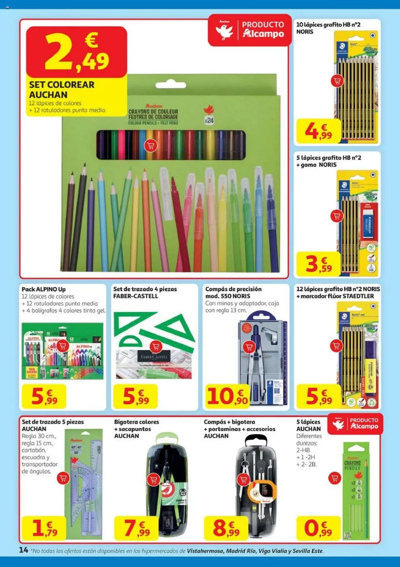 Alcampo - HG Nacional  │ válido desde el 28.08.2025 | Página: 14 | Productos: Sacapuntas, Caja