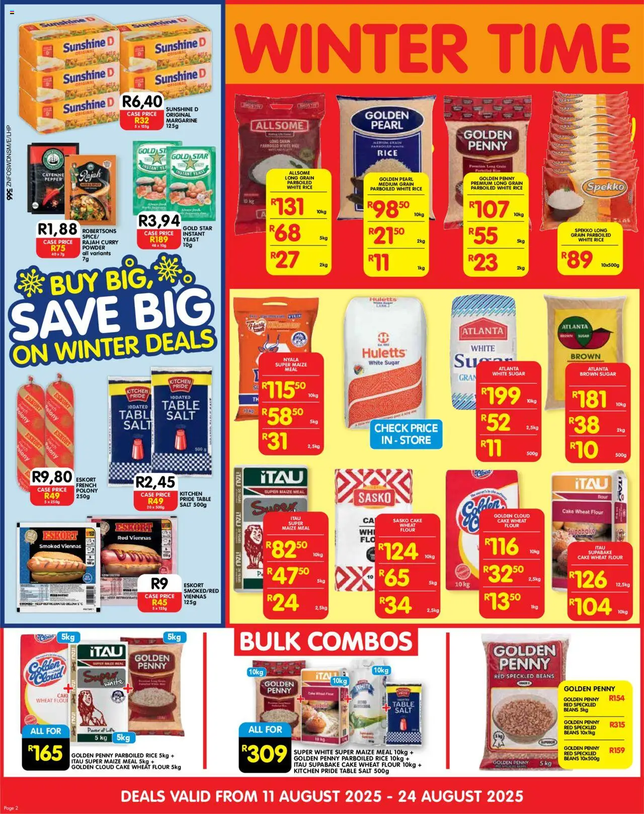 Shoprite KwaZulu-Natal - Cash & Carry Mid-Month Deals Durban & Mount Frere │ valid from 11.08.2025 | Page: 2 | Products: Cake, Flour, Margarine, Salt