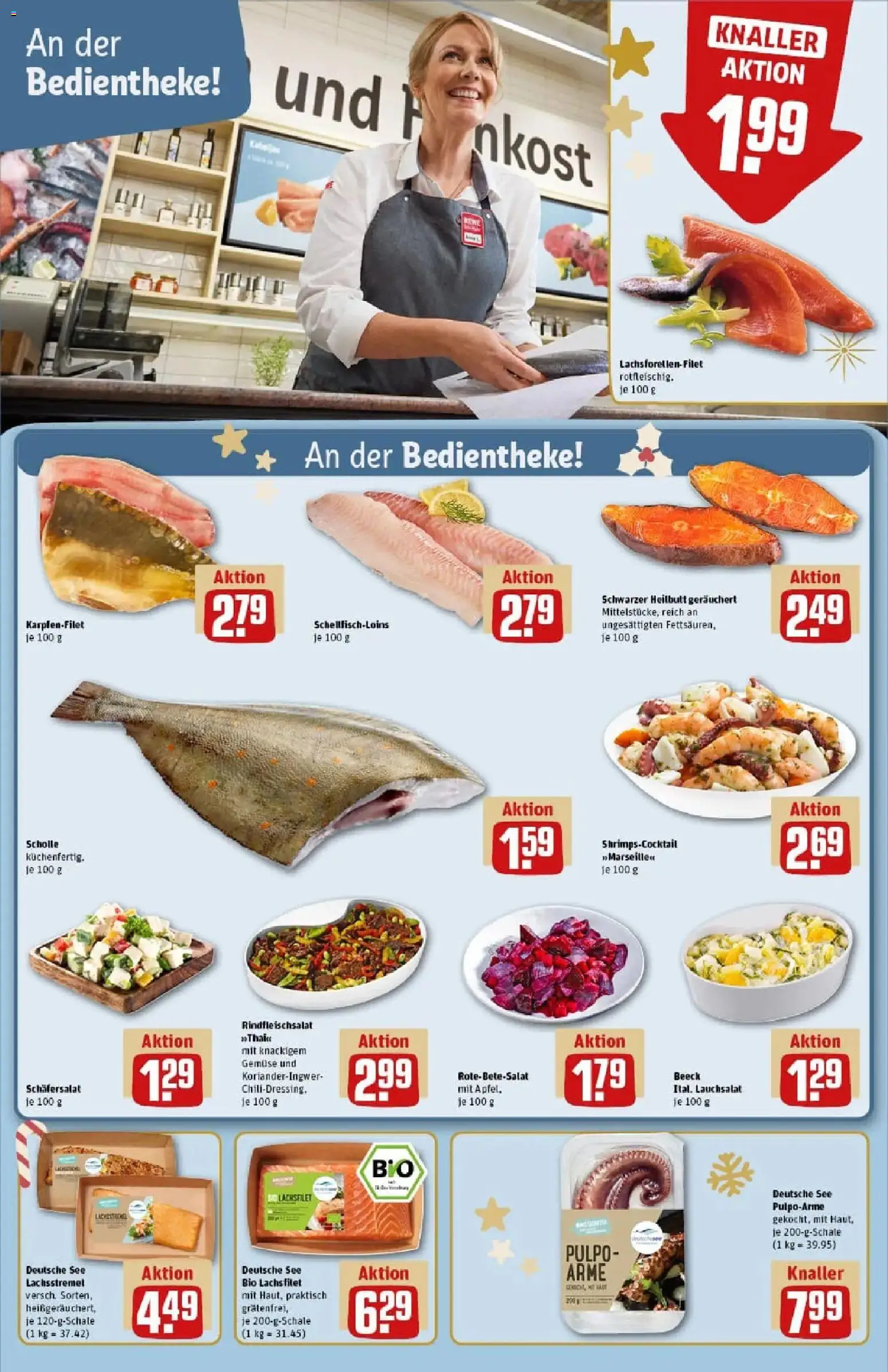 Rewe prospekt Lutherstadt Eisleben	 – gültig ab 01.12.2025 | Seite: 9 | Produkte: Lachs, Gemüse