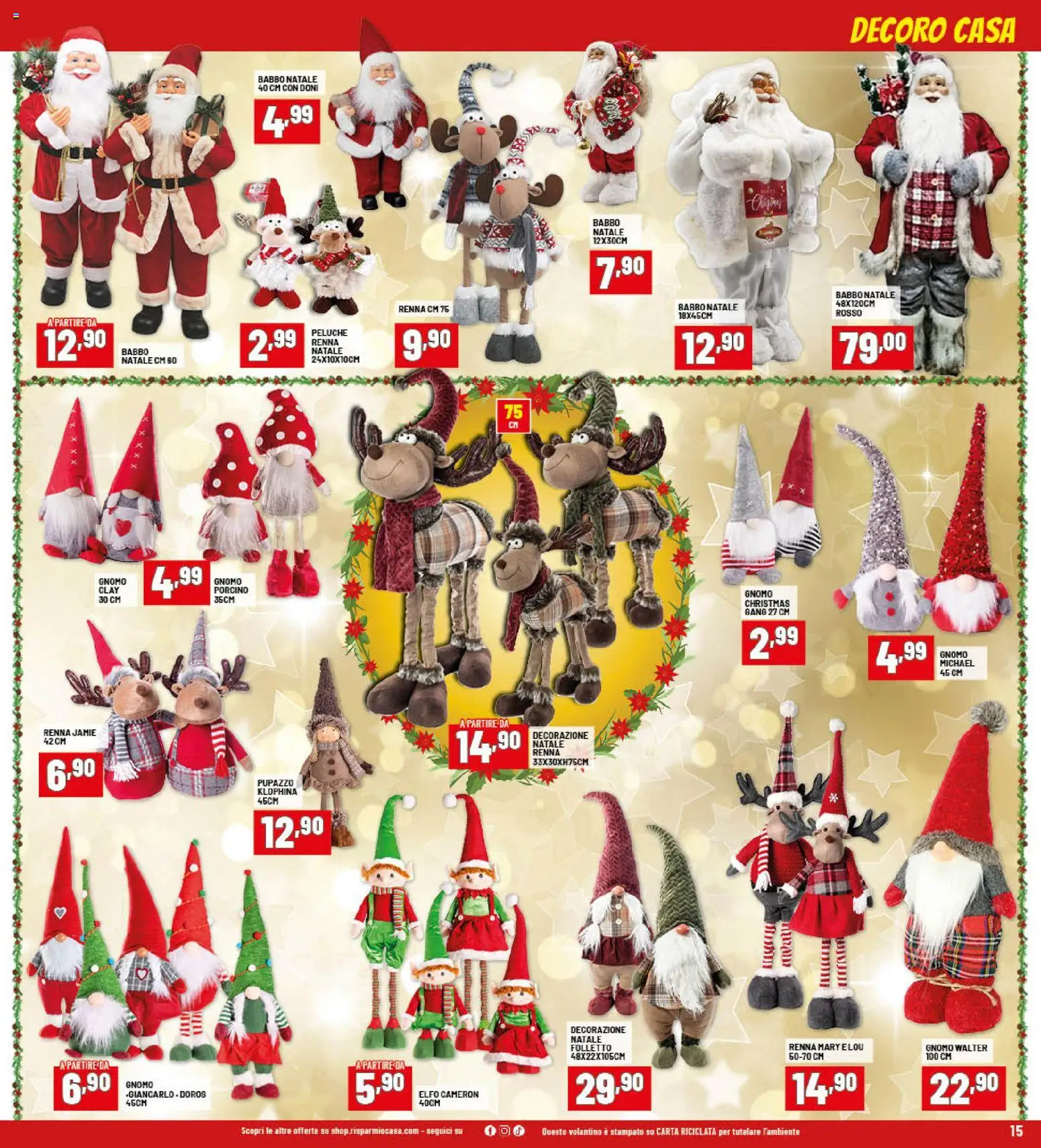 Volantino RisparmioCasa del 26.11.2025 | Pagina: 15 | Prodotti: Peluche