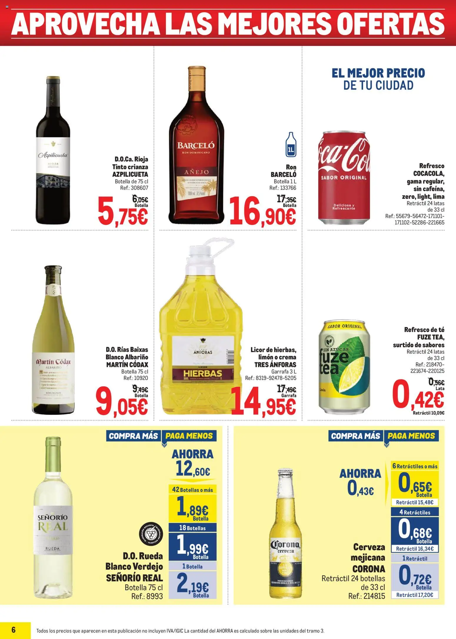 Makro Precios Sur │ válido desde el 20.04.2026 | Página: 6 | Productos: Lima, Licor, Cerveza, Crema